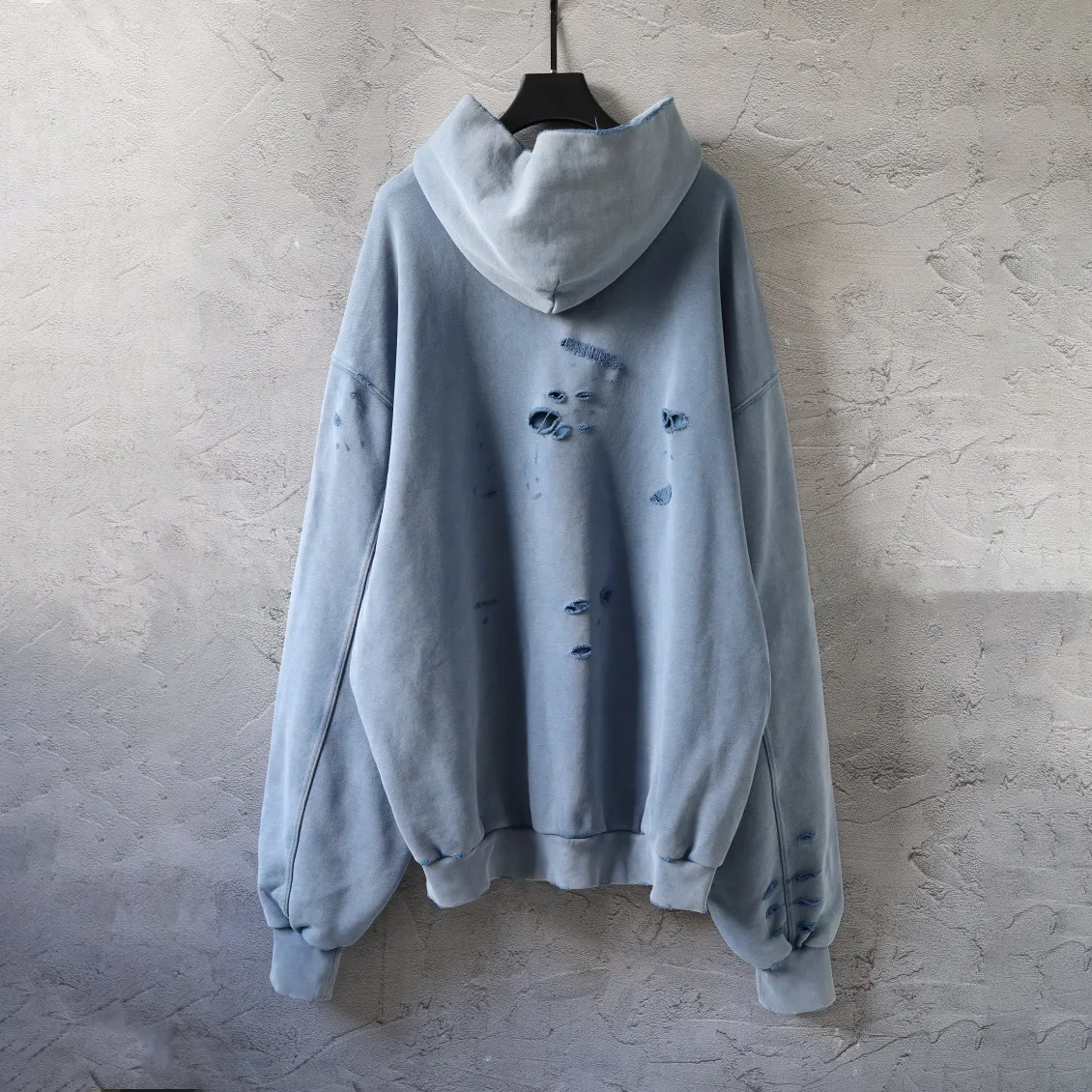 3B Logo Distressed Oversized Hoodie D32920092 — view 11