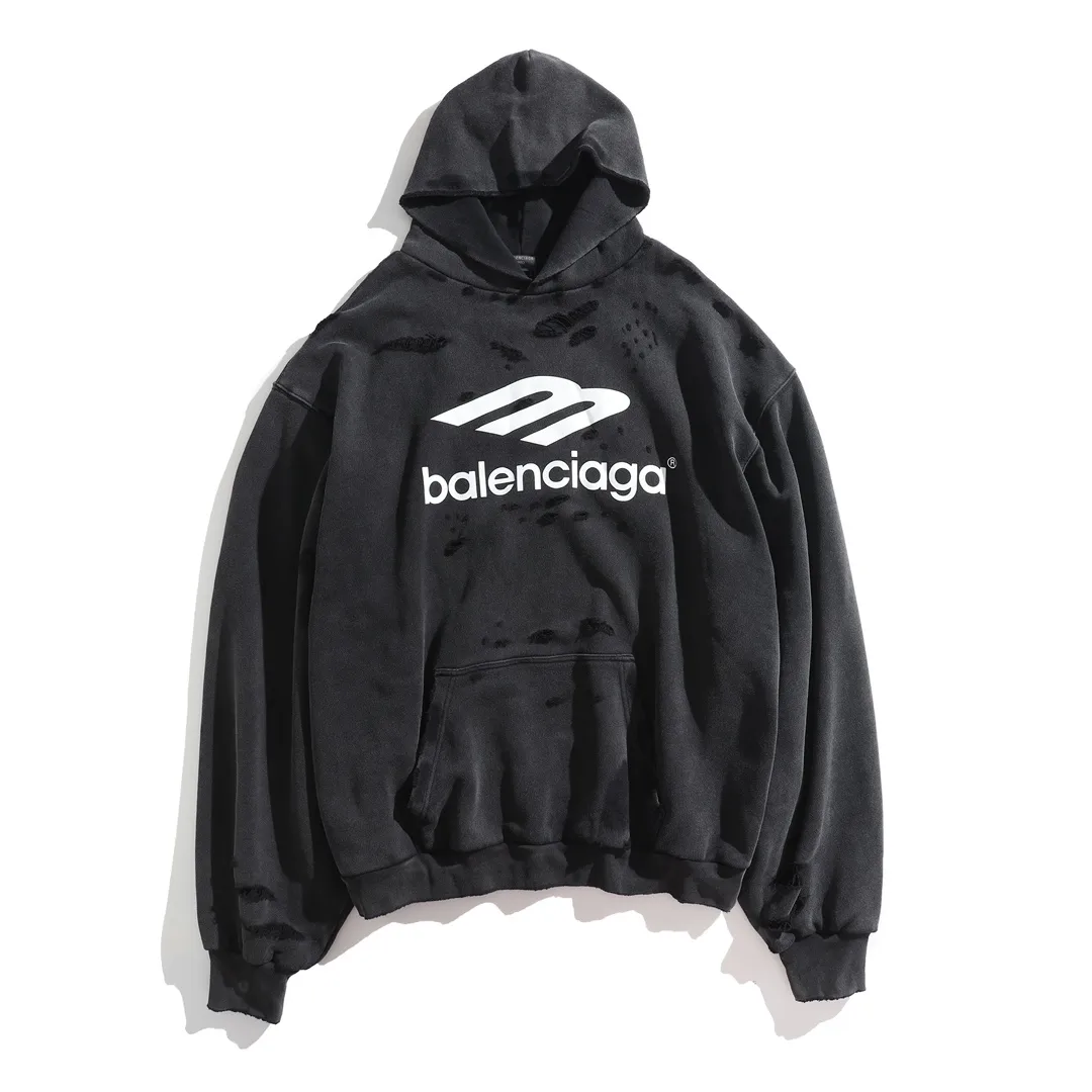 3B Sports Icon Distressed Oversized Hoodie D32920093