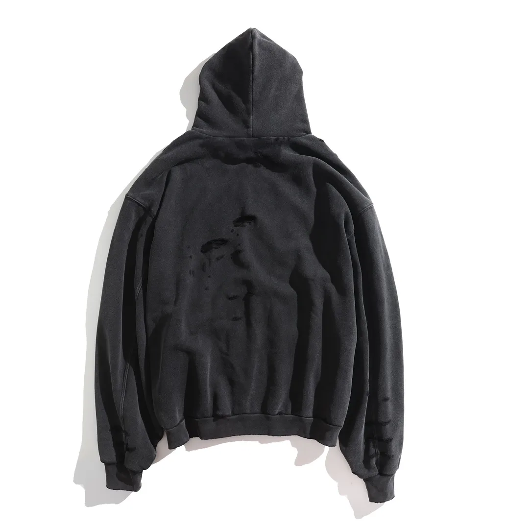 3B Sports Icon Distressed Oversized Hoodie D32920093 — view 2