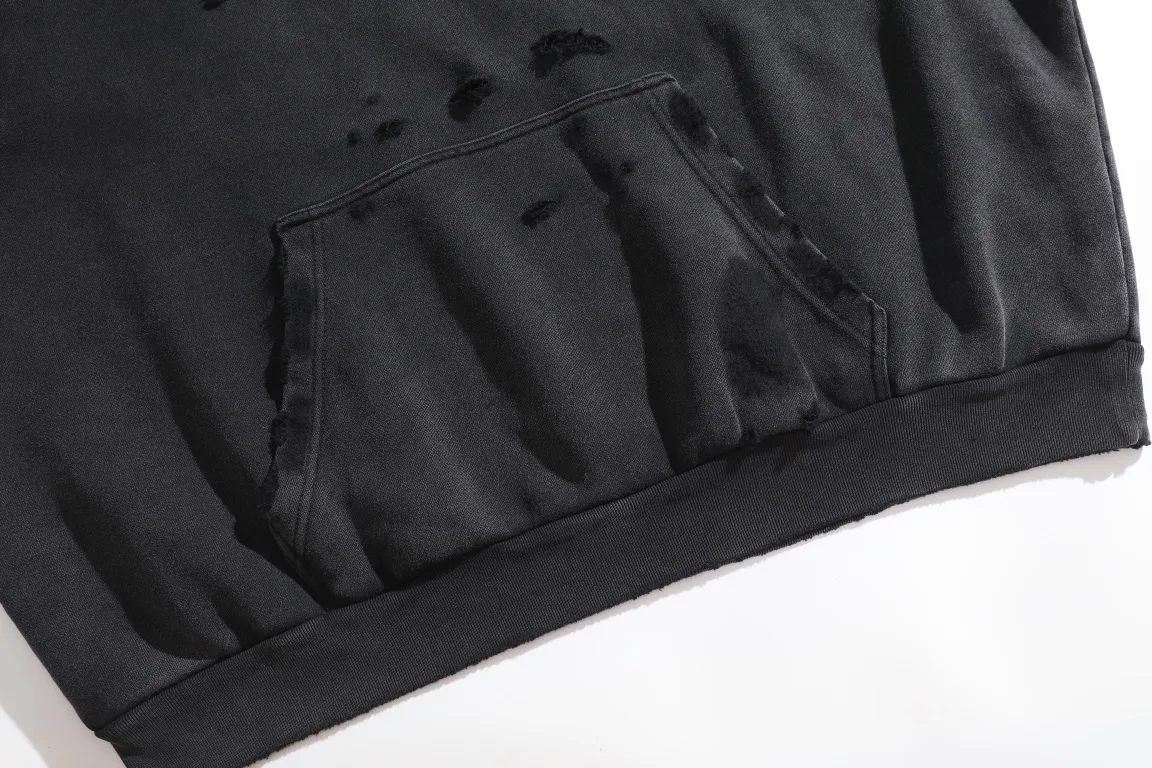 3B Sports Icon Distressed Oversized Hoodie D32920093 — view 6