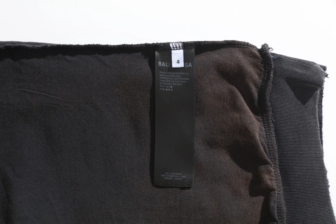 3B Sports Icon Distressed Oversized Hoodie D32920093 — view 9