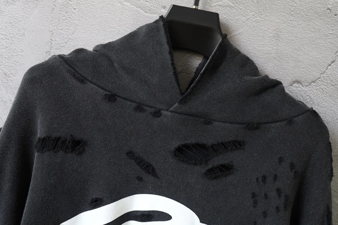 3B Sports Icon Distressed Oversized Hoodie D32920093 — view 15