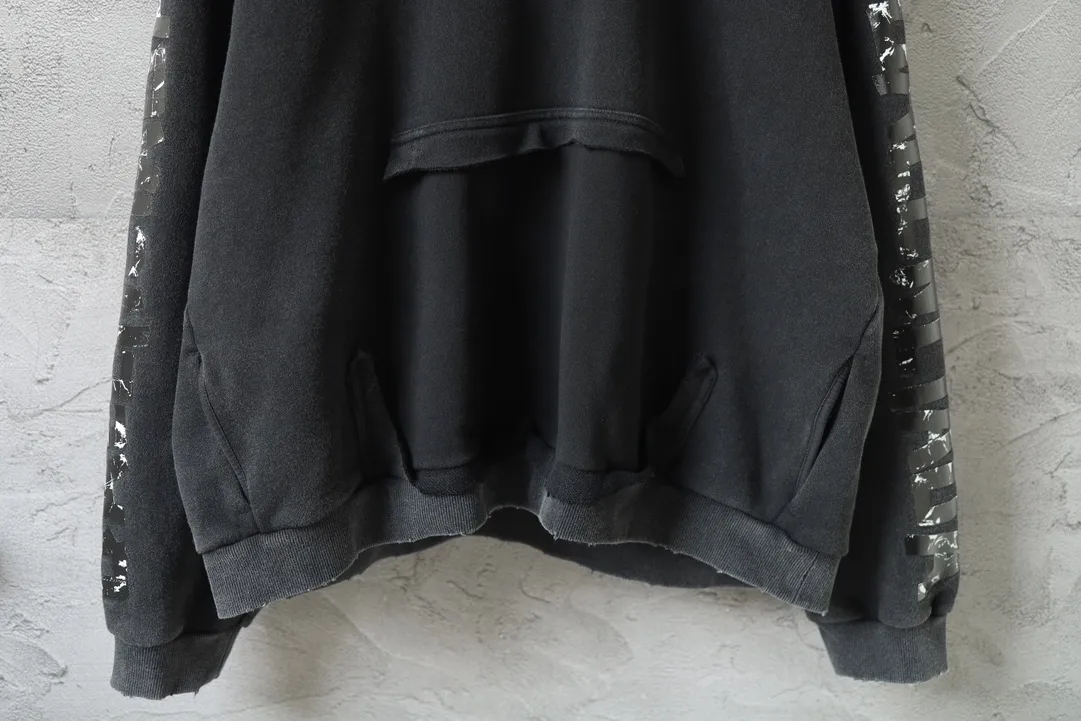 Distressed Graphic Print Oversized Hoodie D27920088 — view 5