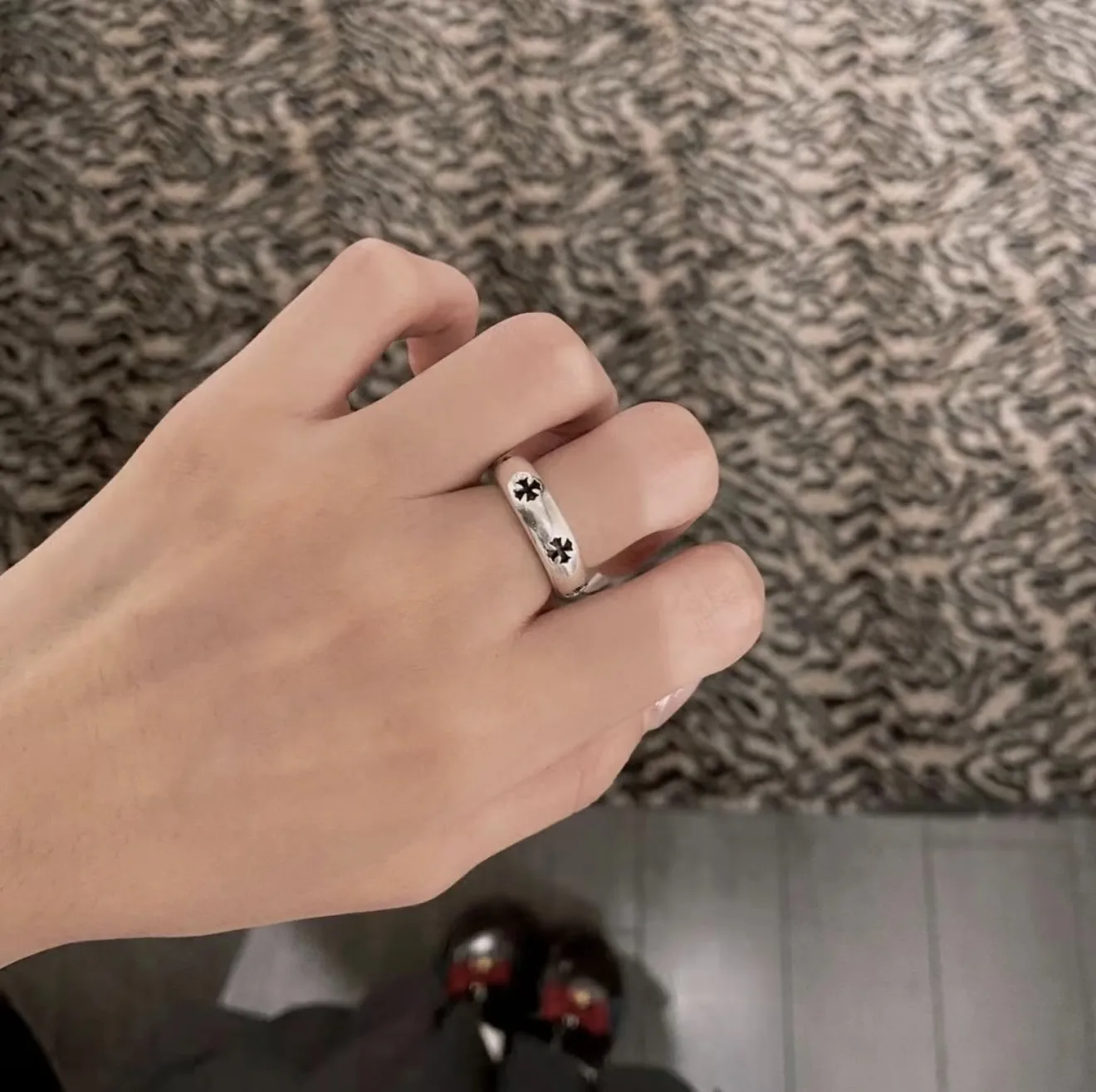 Chrome Hearts Cross Motif Sterling Silver Ring D27518439 — view 7