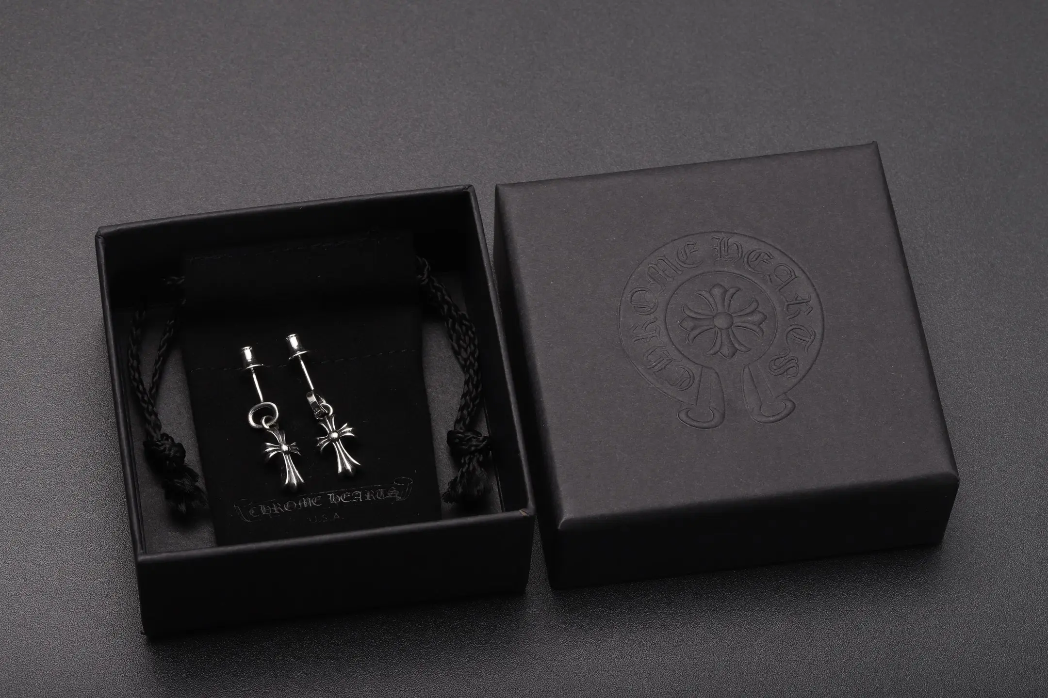 Cross Drop Earrings (Sterling Silver) D22018431 — view 2