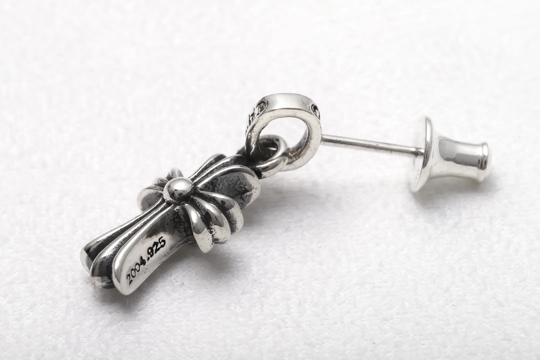 Cross Drop Earrings (Sterling Silver) D22018431 — view 5