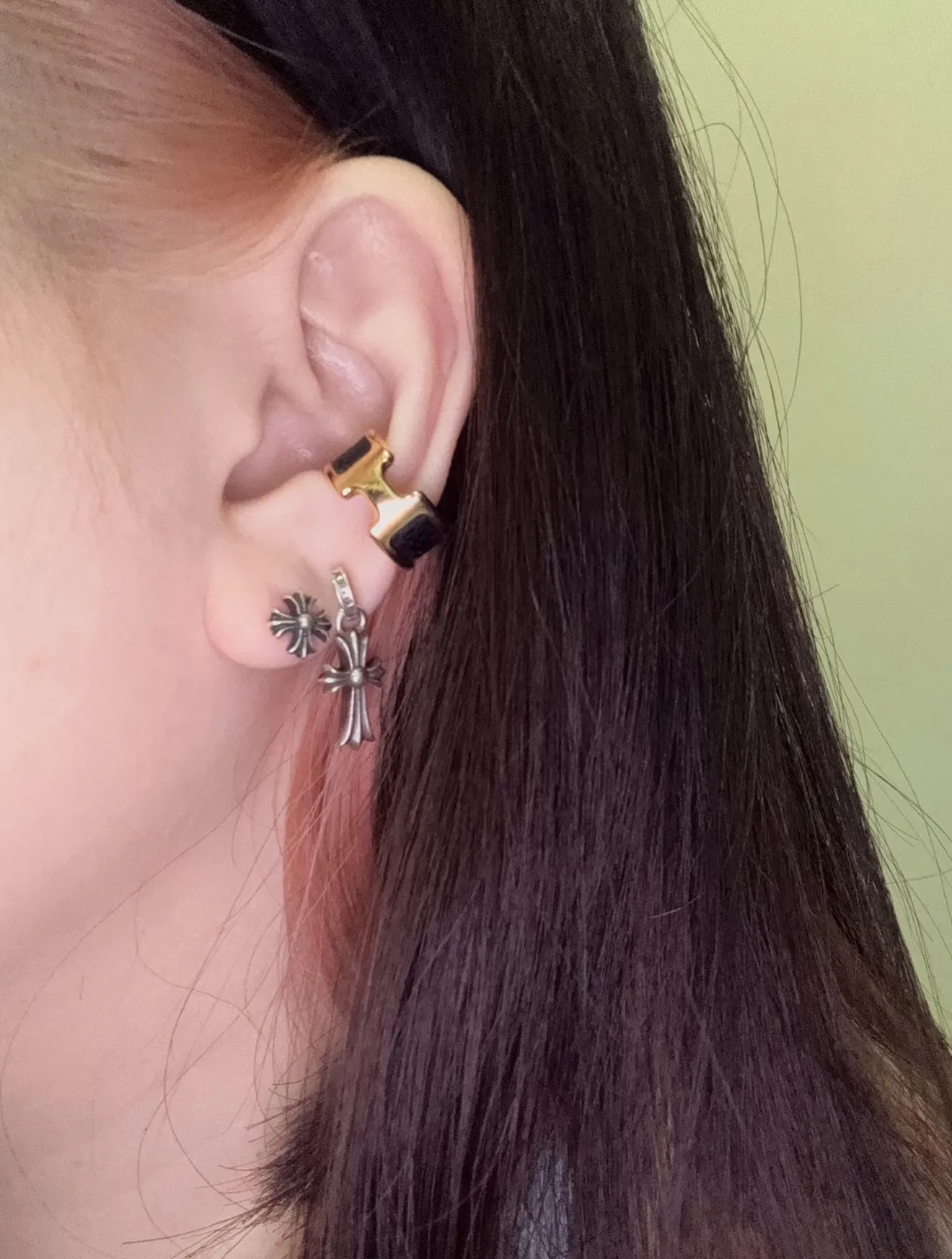 Cross Drop Earrings (Sterling Silver) D22018431 — view 7