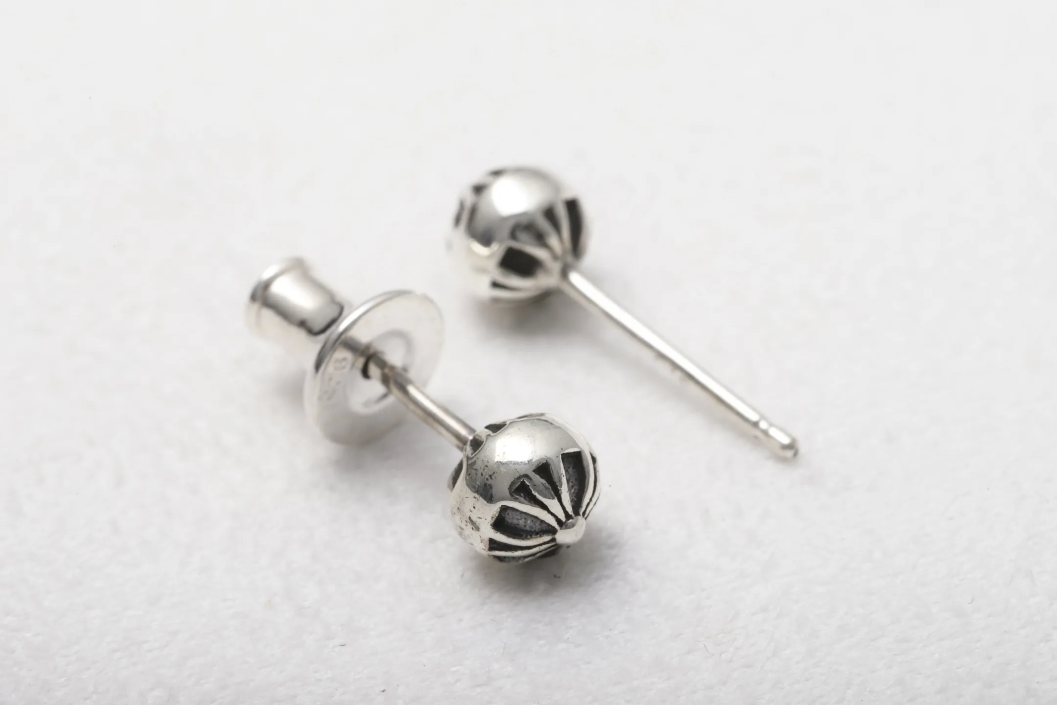 Chrome Hearts-Inspired Cross Ball Stud Earrings D14018437 — view 6