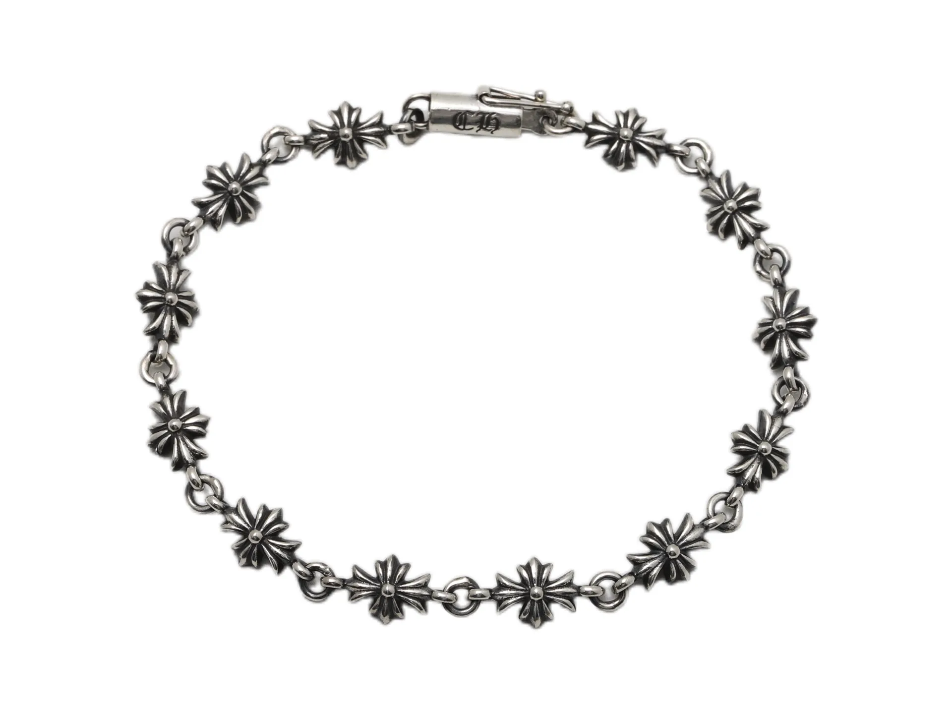 Chrome Hearts Cross Link Bracelet (Sterling Silver) D39018426