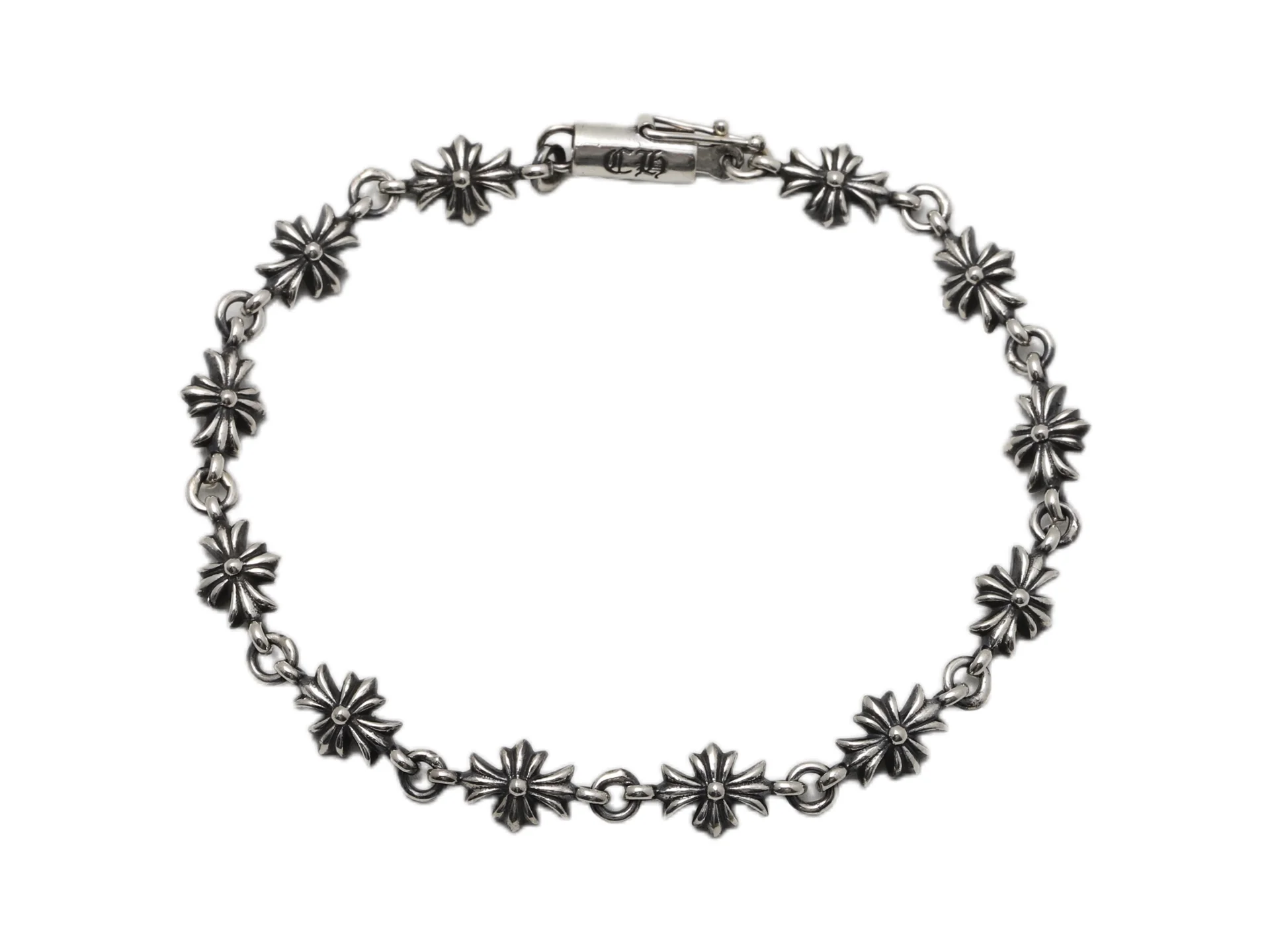Chrome Hearts Cross Link Bracelet (Sterling Silver) D39018426
