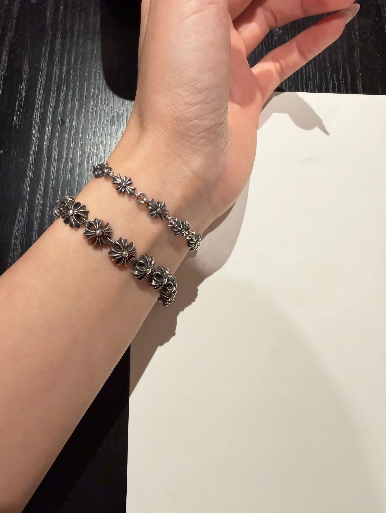 Chrome Hearts Cross Link Bracelet (Sterling Silver) D39018426 — view 8