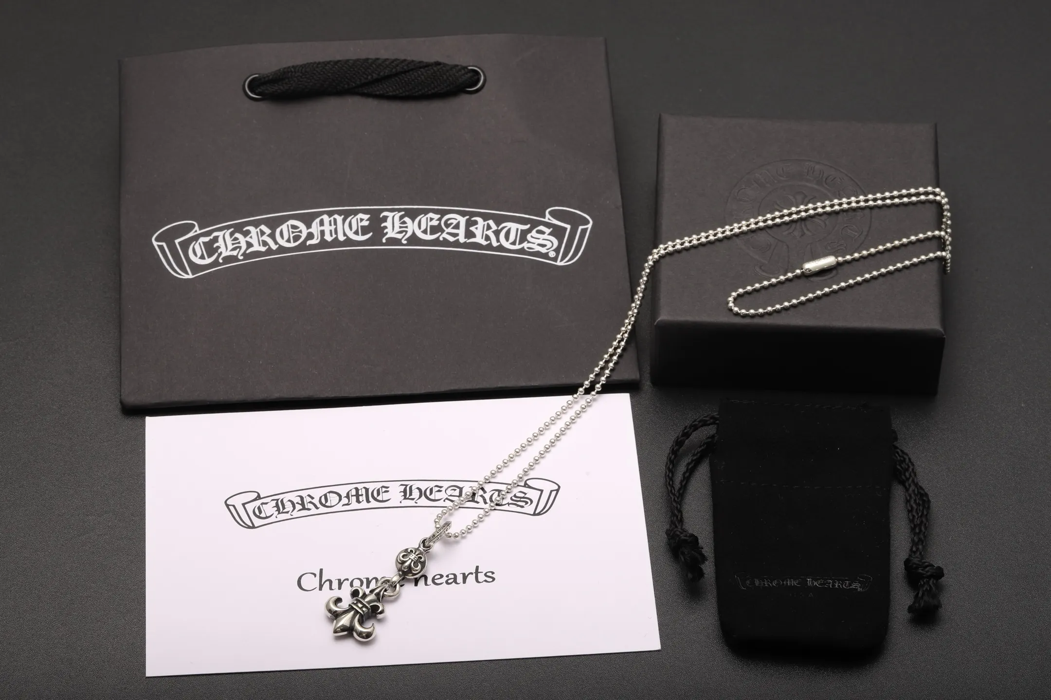 Fleur-de-Lis Pendant Necklace (Sterling Silver) D56018444 — view 2