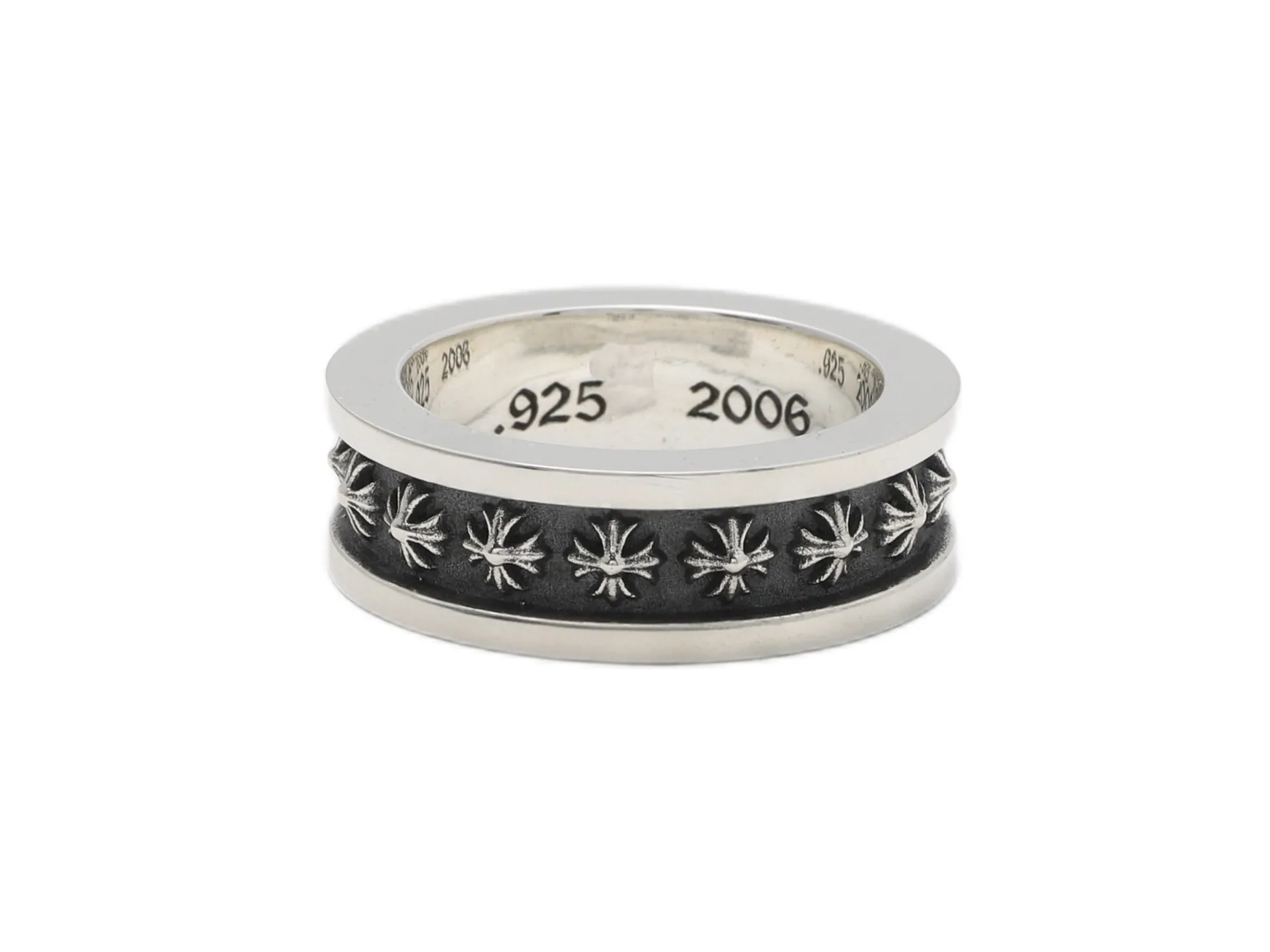 Mini Cross Motif Sterling Silver Ring D47018440