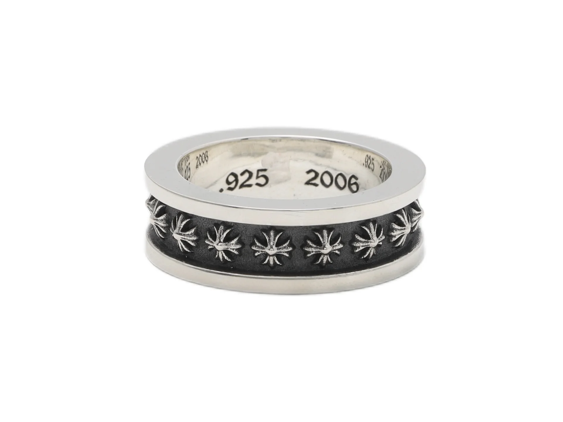 Mini Cross Motif Sterling Silver Ring D47018440