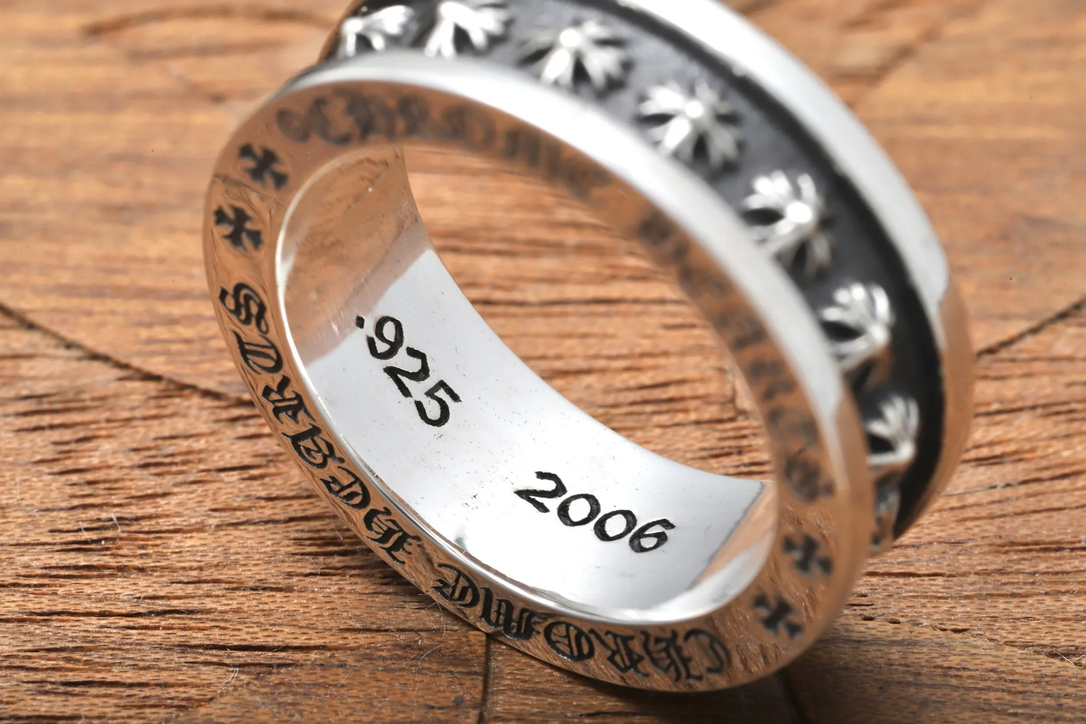 Mini Cross Motif Sterling Silver Ring D47018440 — view 7