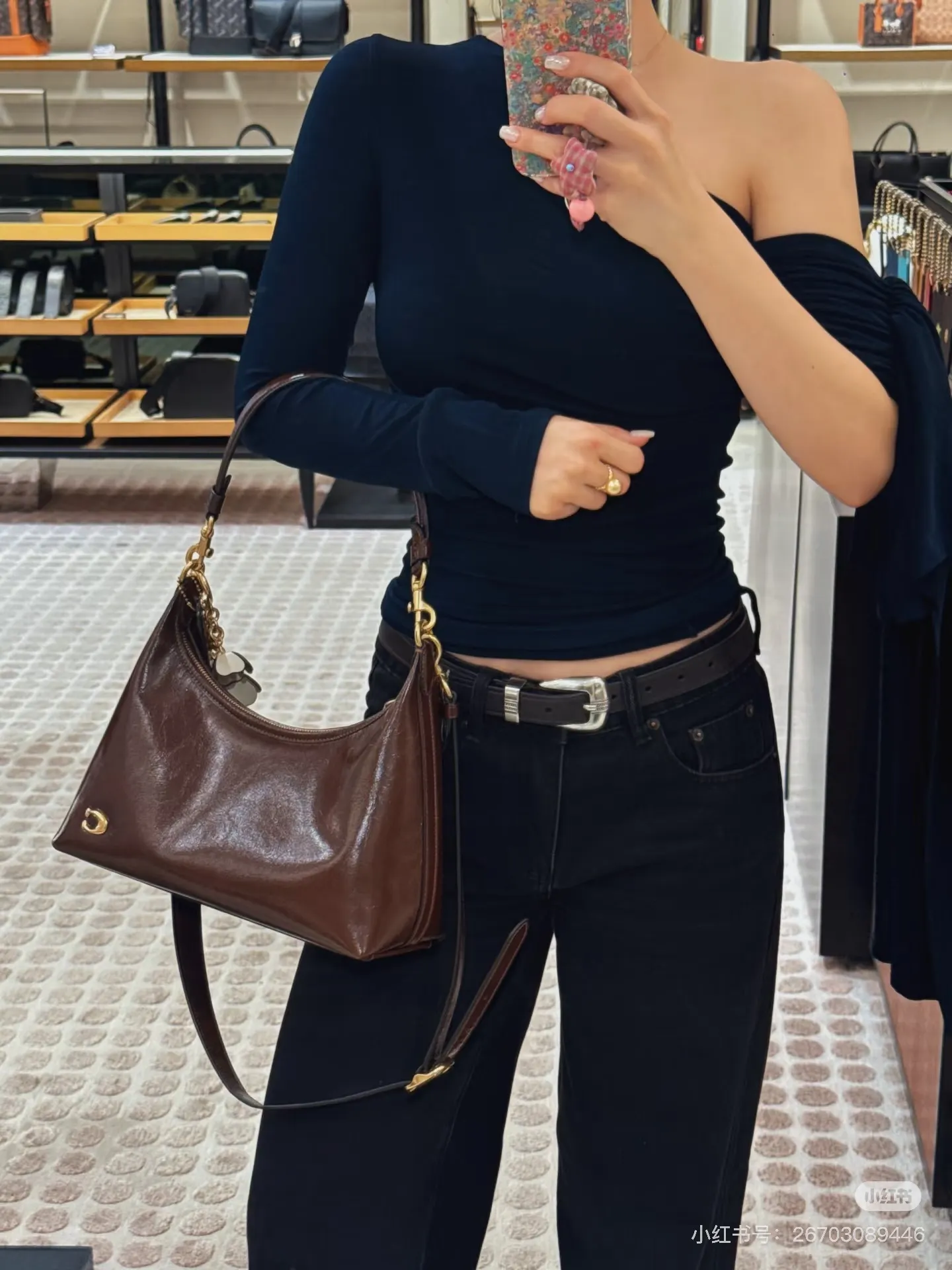 Coach Juliet Patent Leather Shoulder Bag D28017971 — view 3