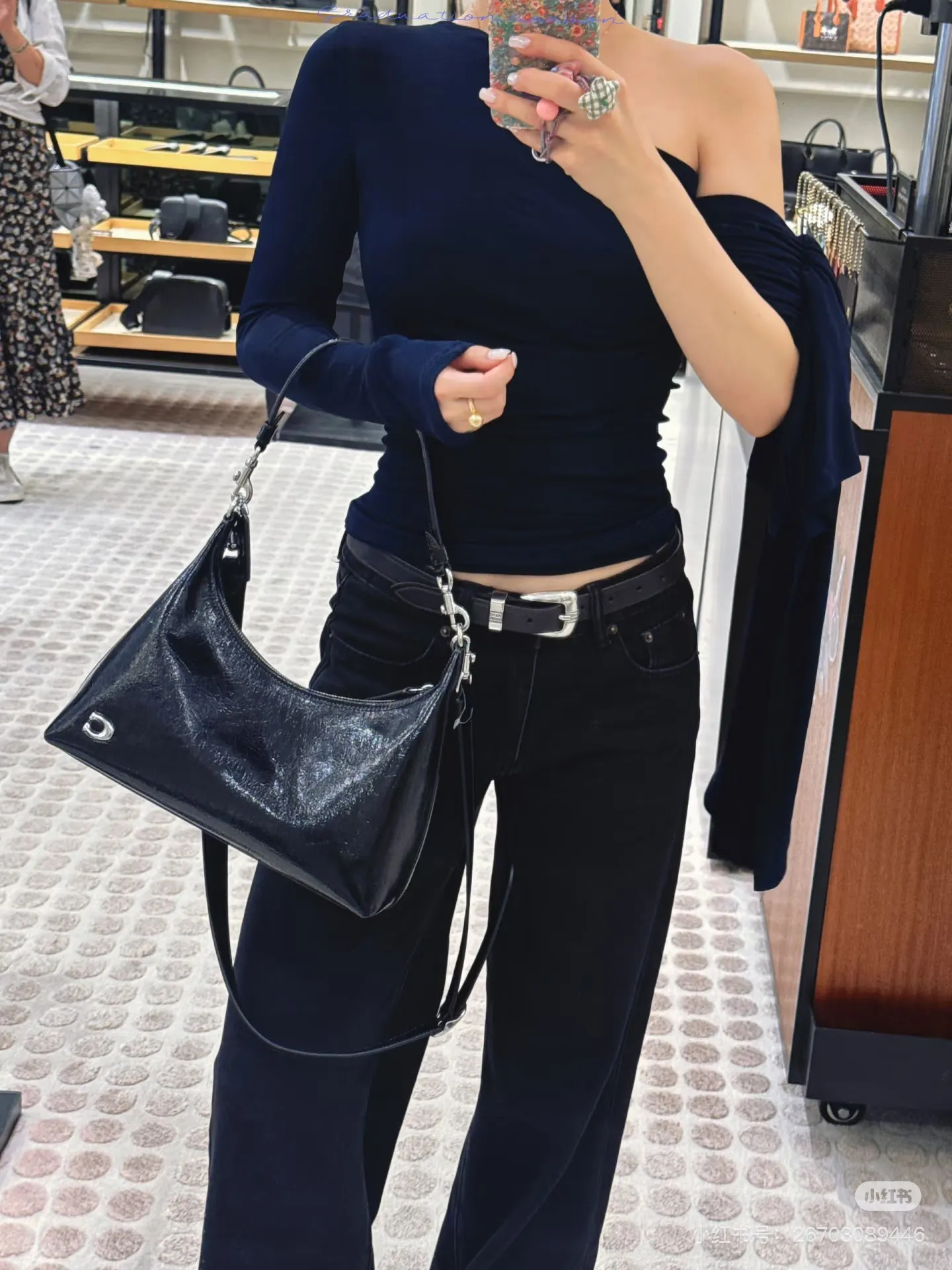 Coach Juliet Patent Leather Shoulder Bag D28017971 — view 5