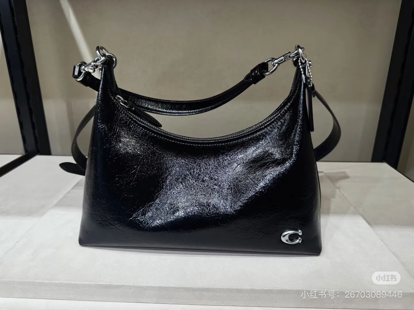 Coach Juliet Patent Leather Shoulder Bag D28017971 — view 6