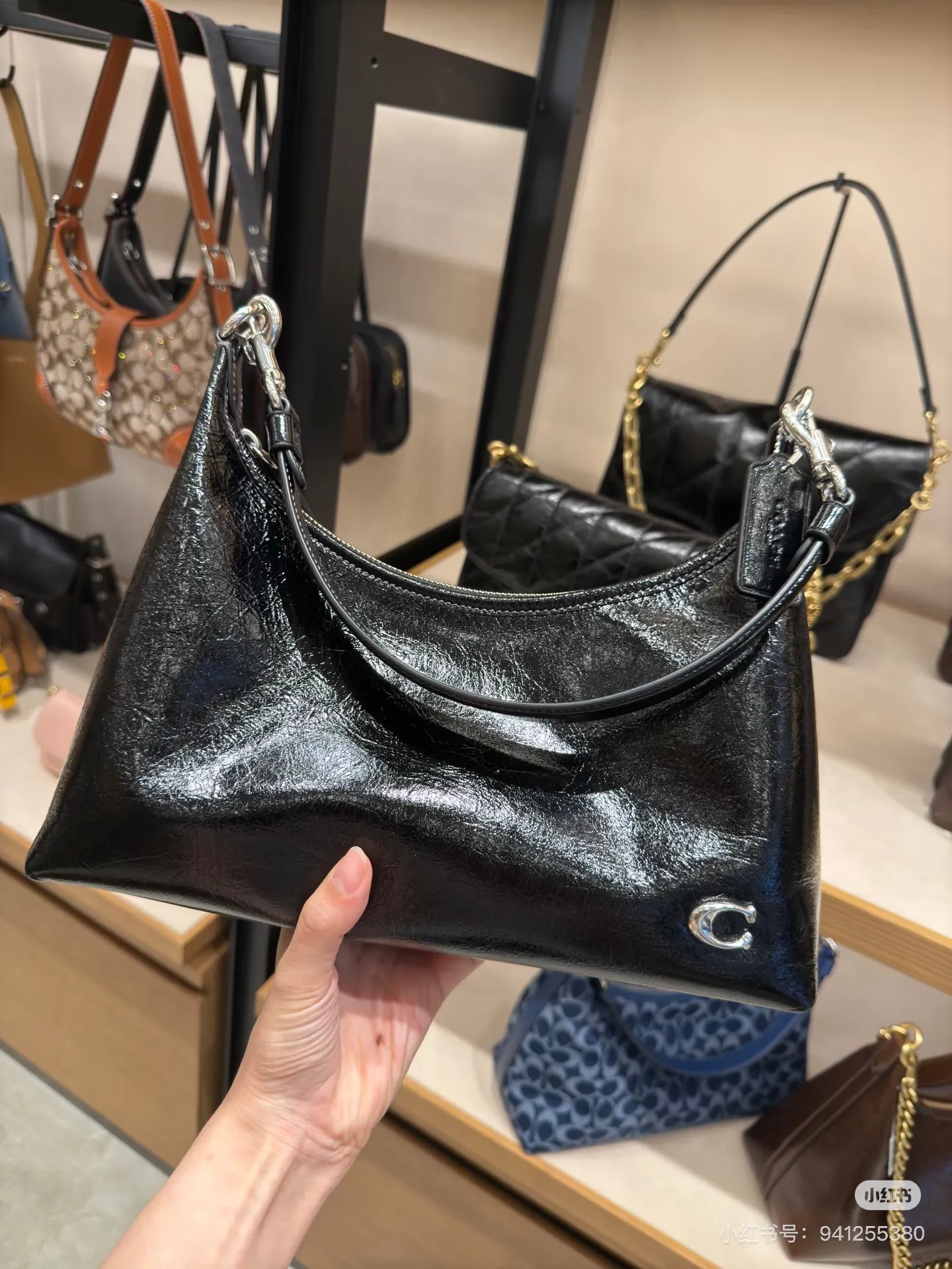 Coach Juliet Patent Leather Shoulder Bag D28017971 — view 9