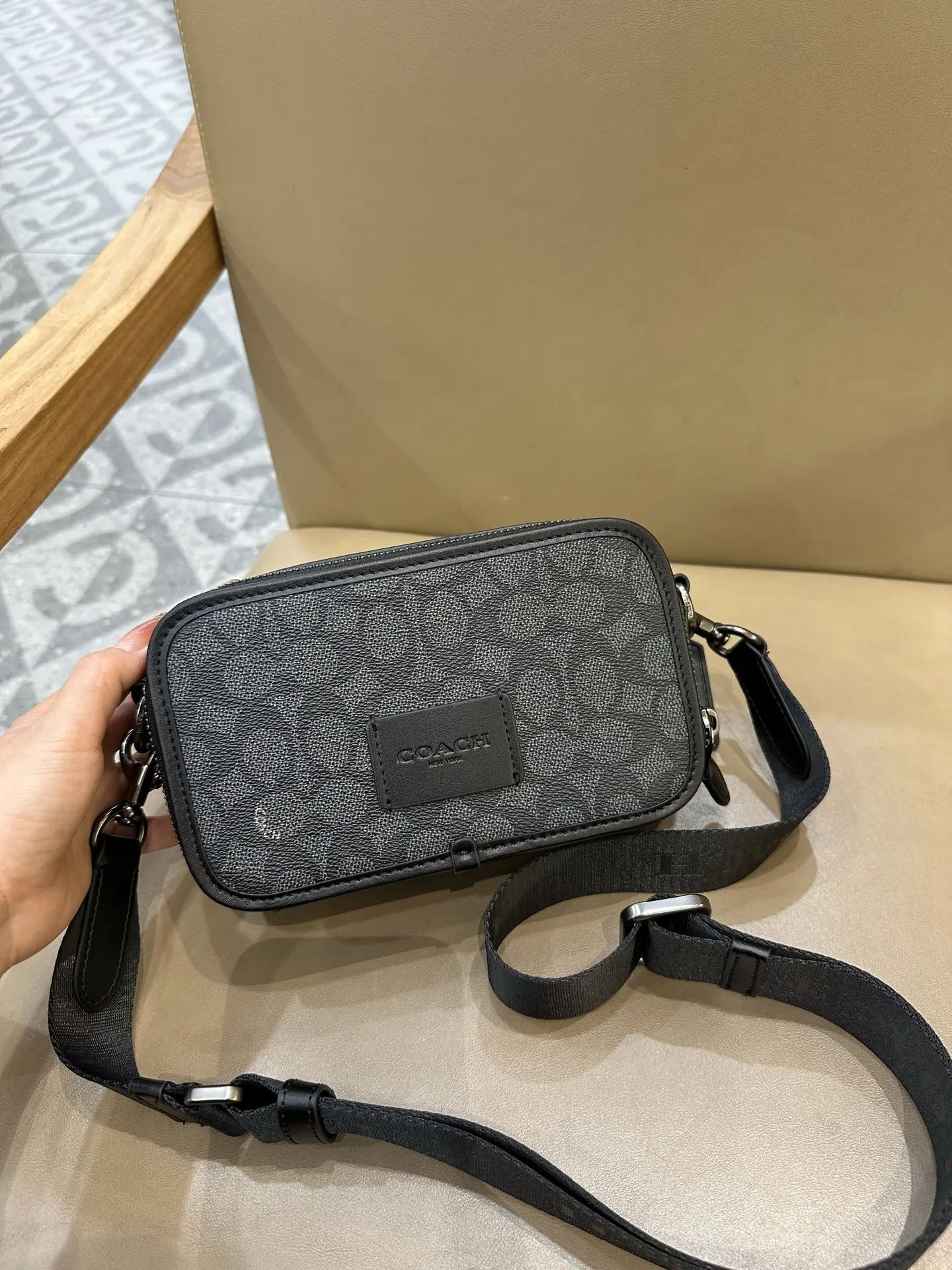 Coach Wyatt Signature Canvas Camera Bag D38018363 — view 10