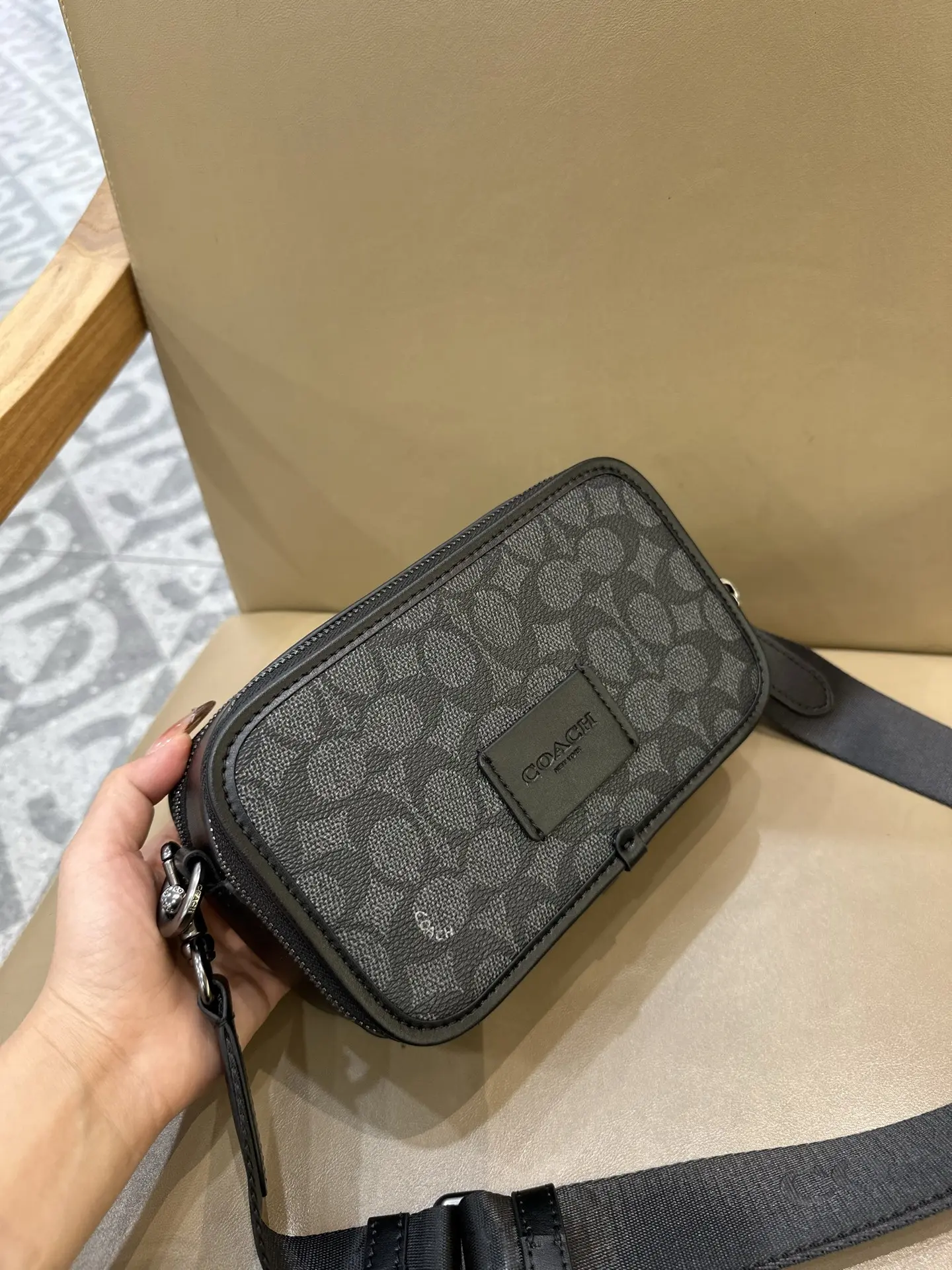 Coach Wyatt Signature Canvas Camera Bag D38018363 — view 12