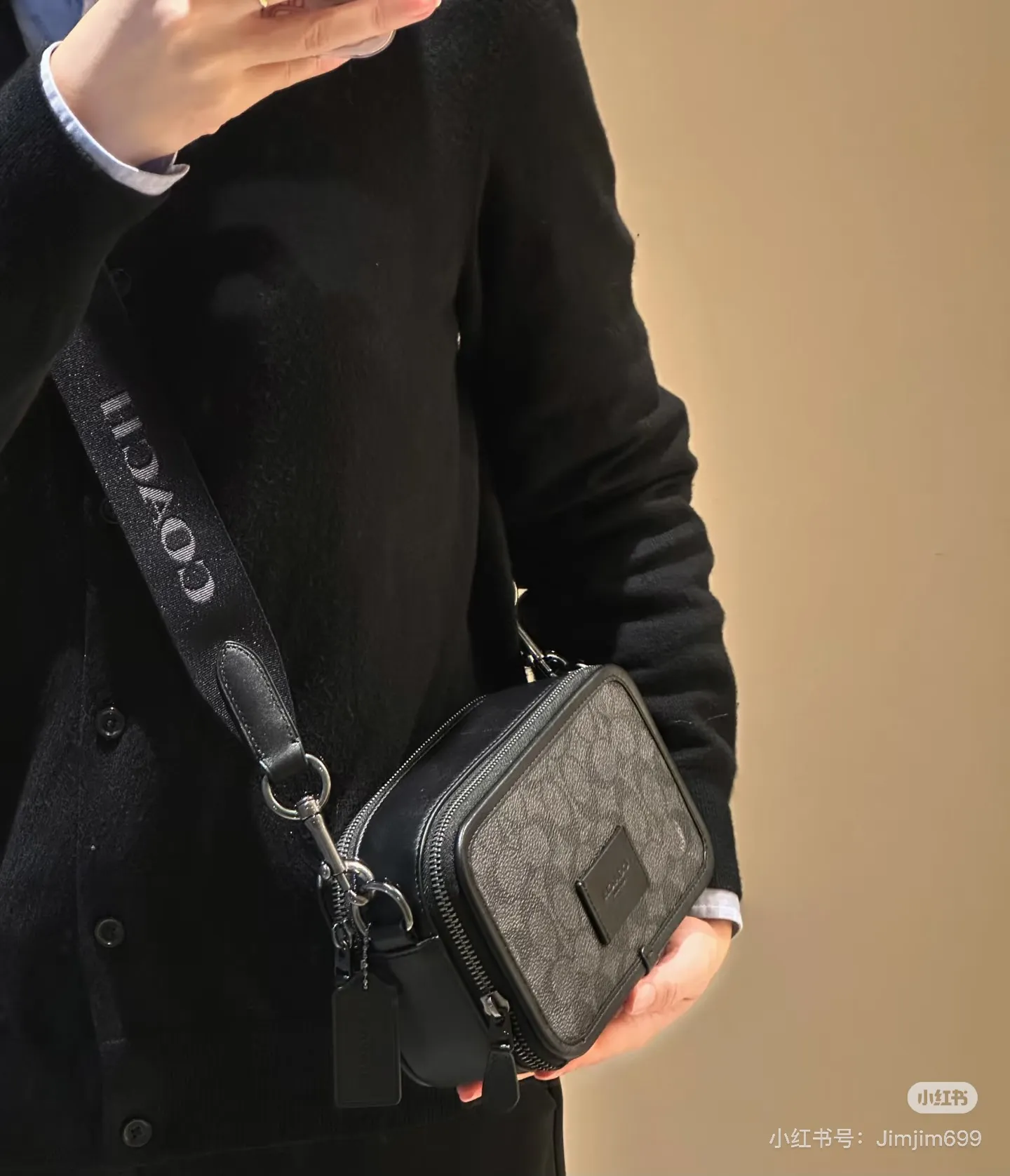 Signature Coated Canvas Camera Bag D38018362 — view 3