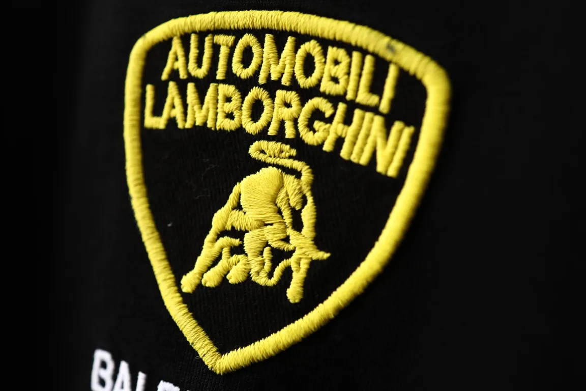 Lamborghini Logo Embroidered Cotton T-Shirt D16520102 — view 4