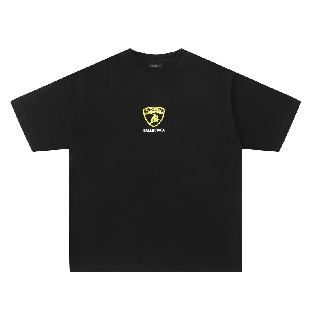 Lamborghini Logo Embroidered Cotton T-Shirt D16520102 — view 10