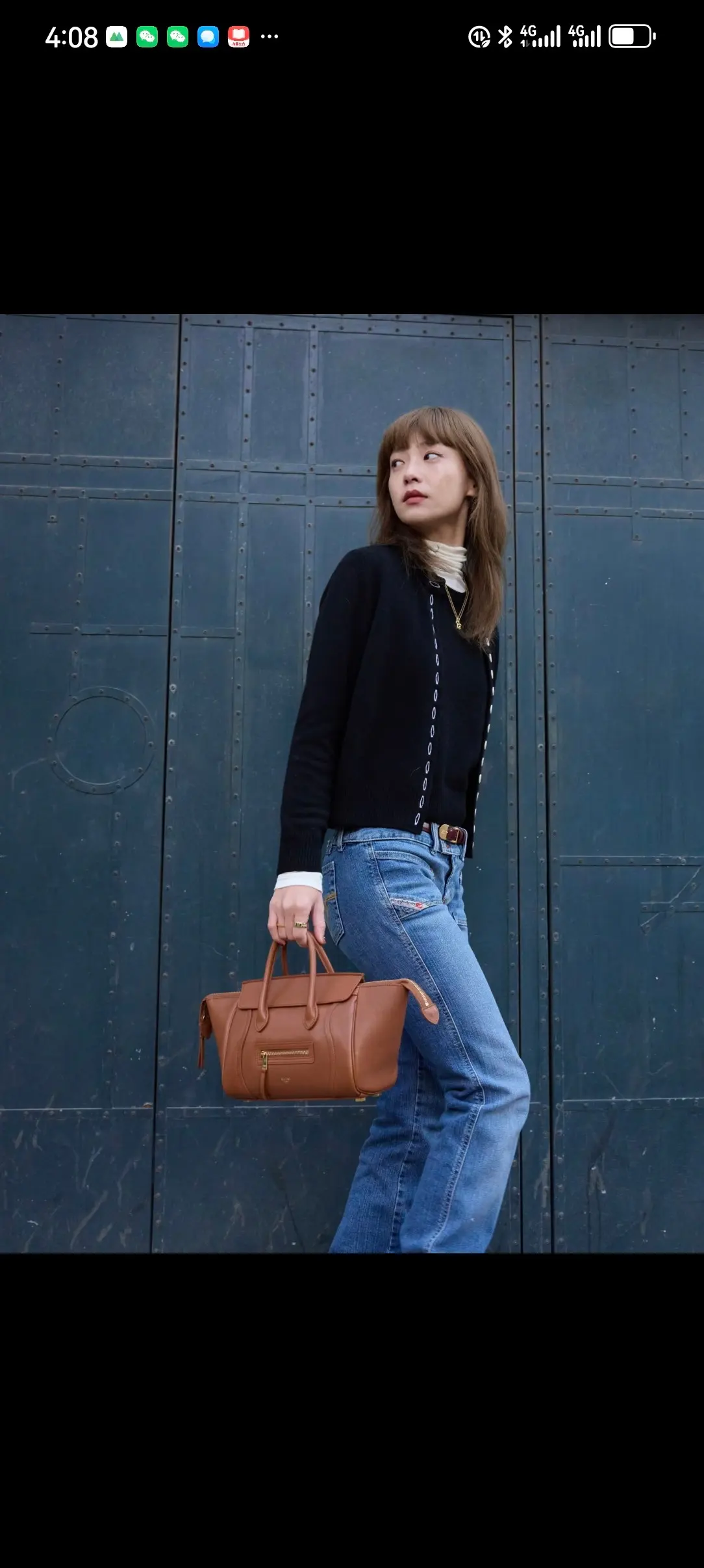 Celine Trapeze Small Top-Handle Bag D57018537 — view 6