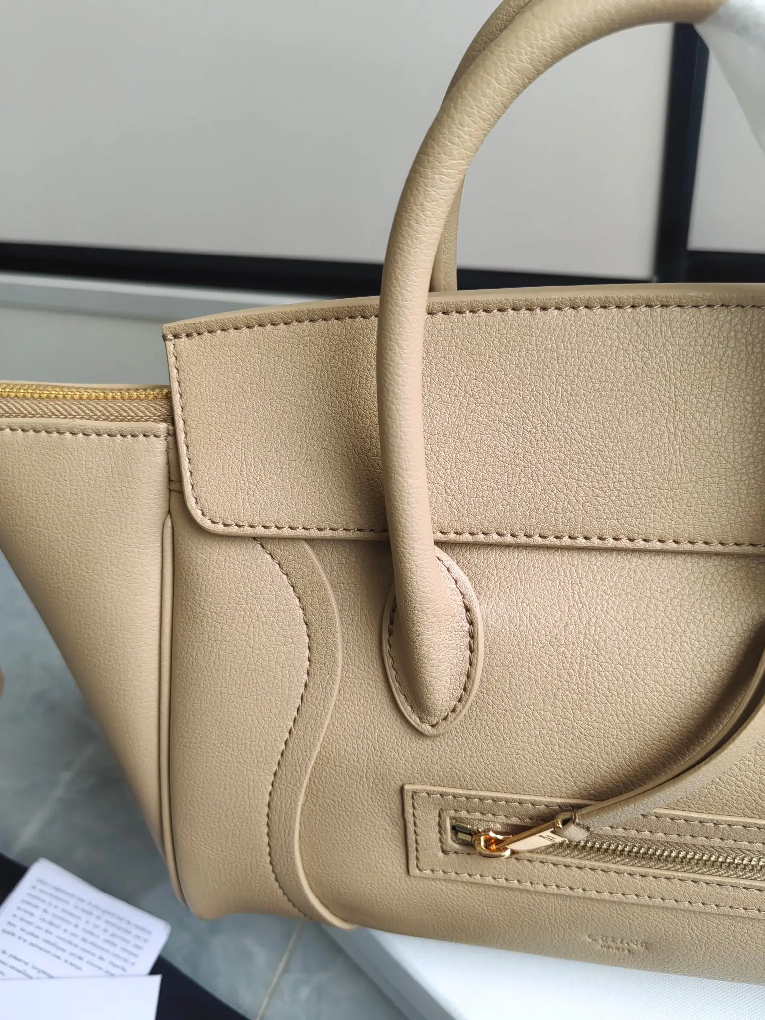 Celine Luggage Nano Grained Leather Bag D57018538 — view 5