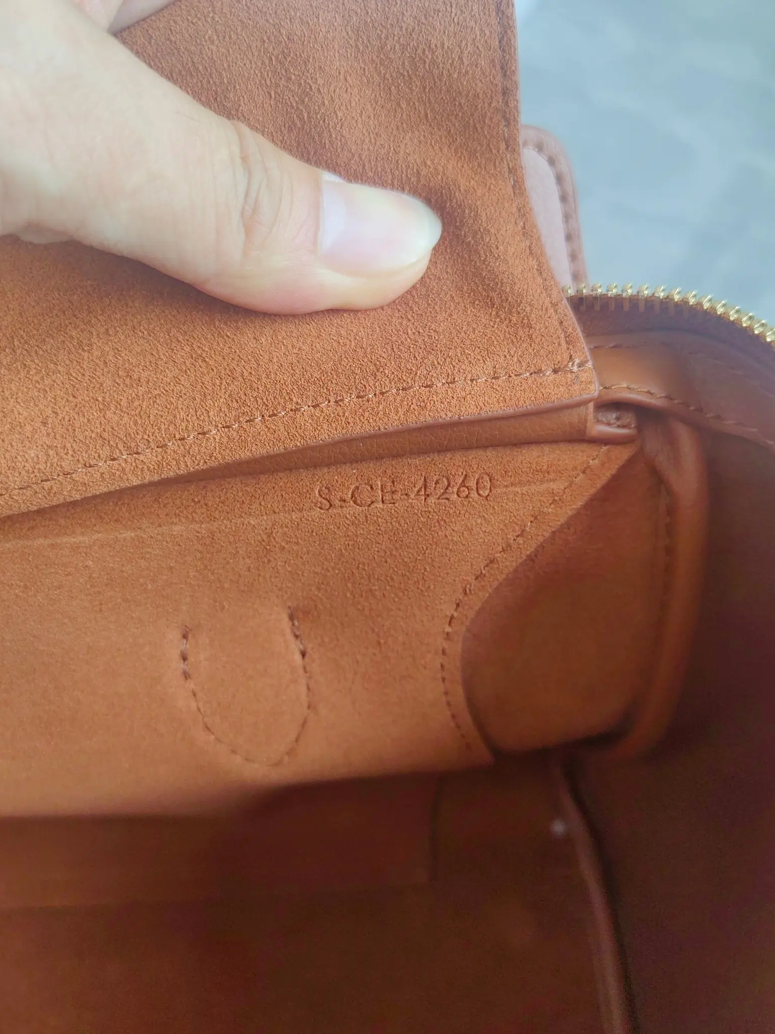 Celine Nano Luggage Handbag in Grained Leather D57018542 — view 7