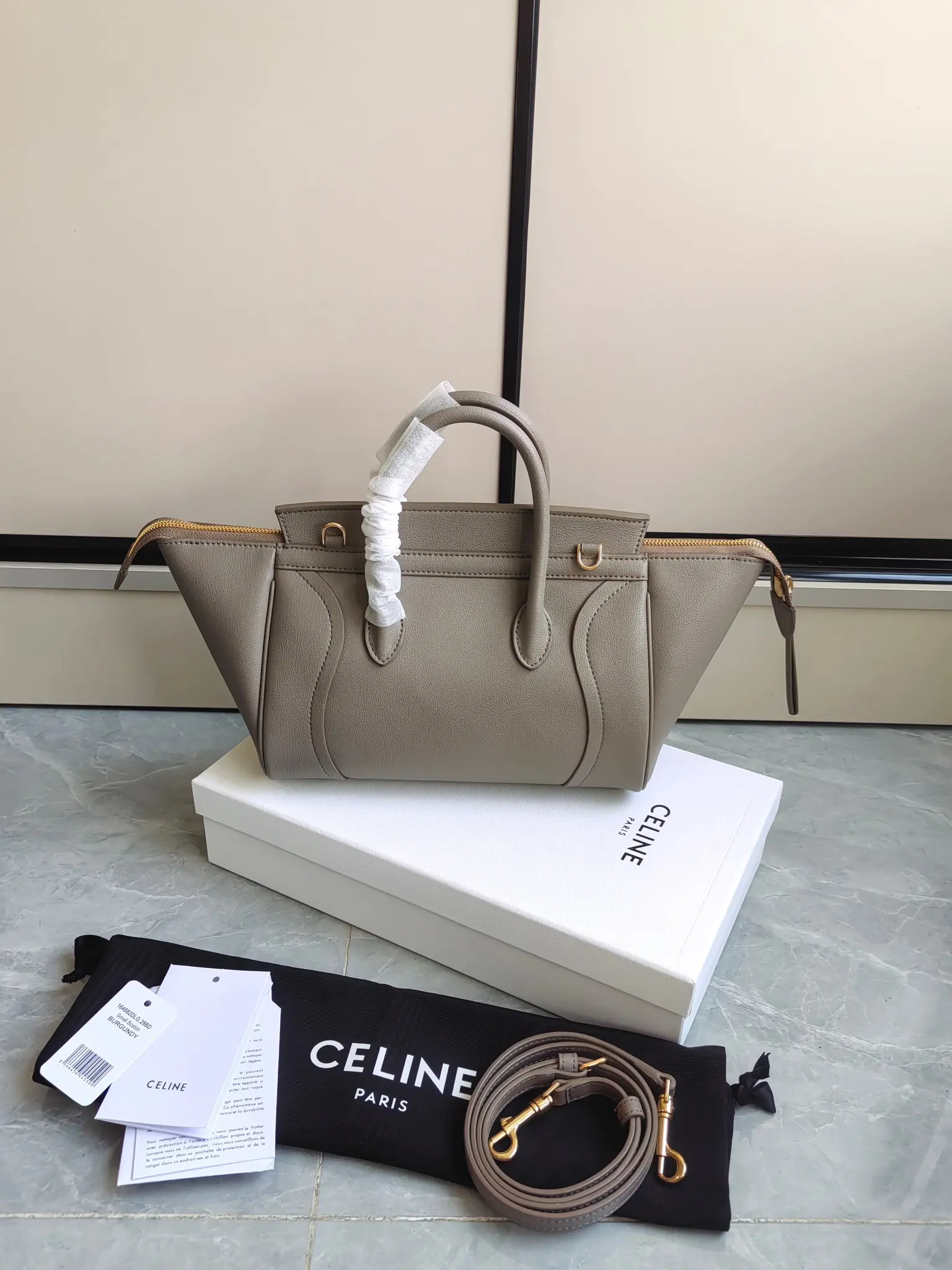 Celine Nano Luggage Bag in Grained Leather D57018539 — view 2