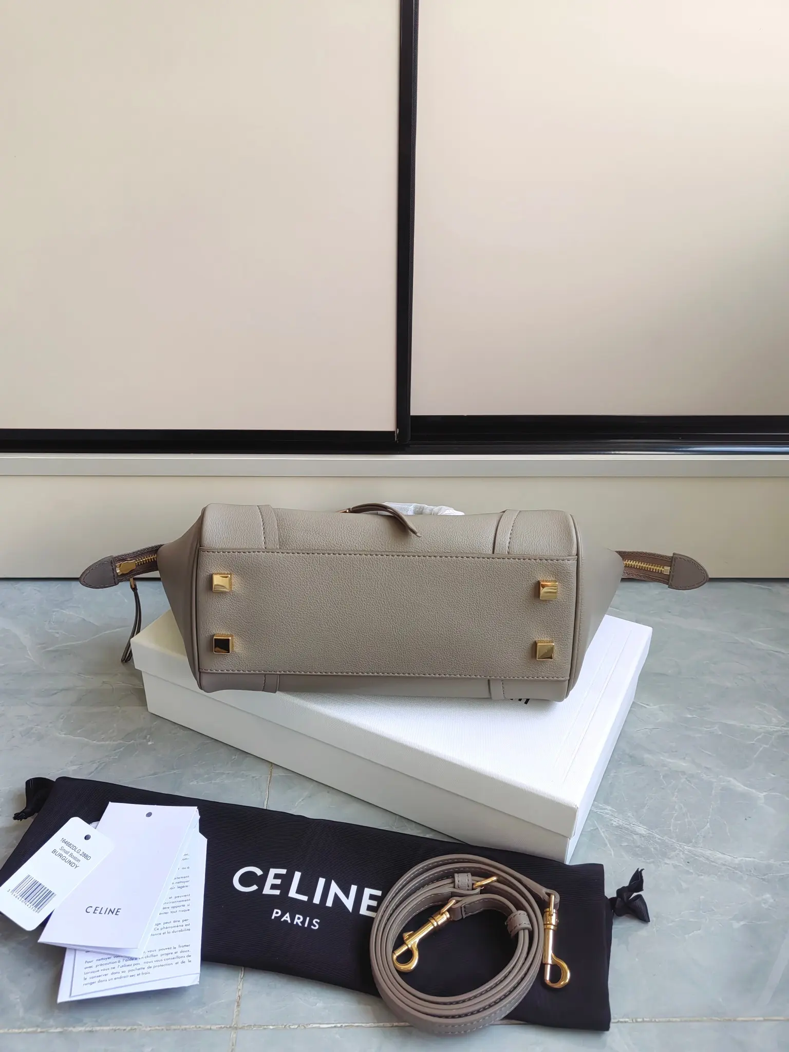 Celine Nano Luggage Bag in Grained Leather D57018539 — view 3