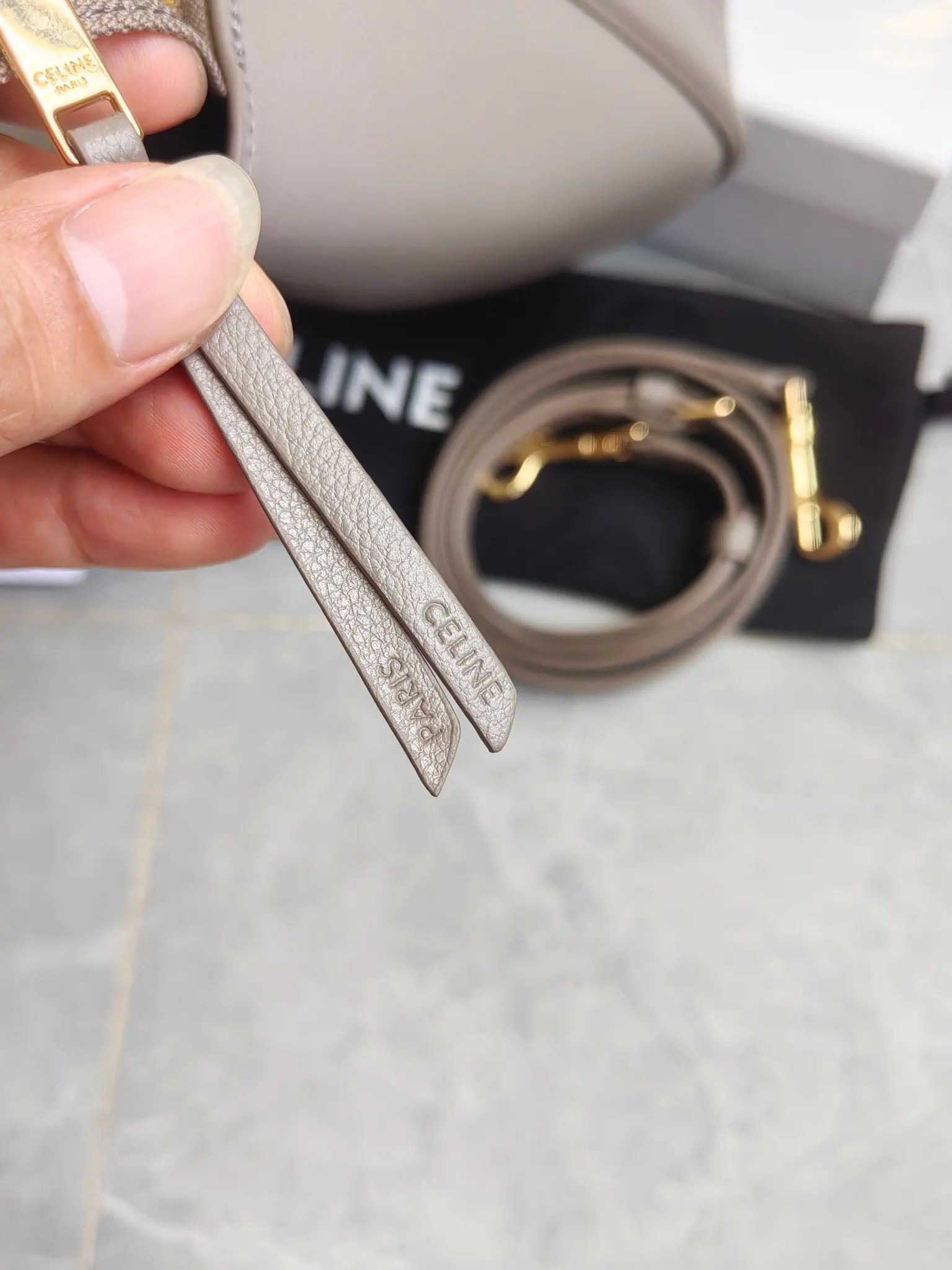 Celine Nano Luggage Bag in Grained Leather D57018539 — view 8