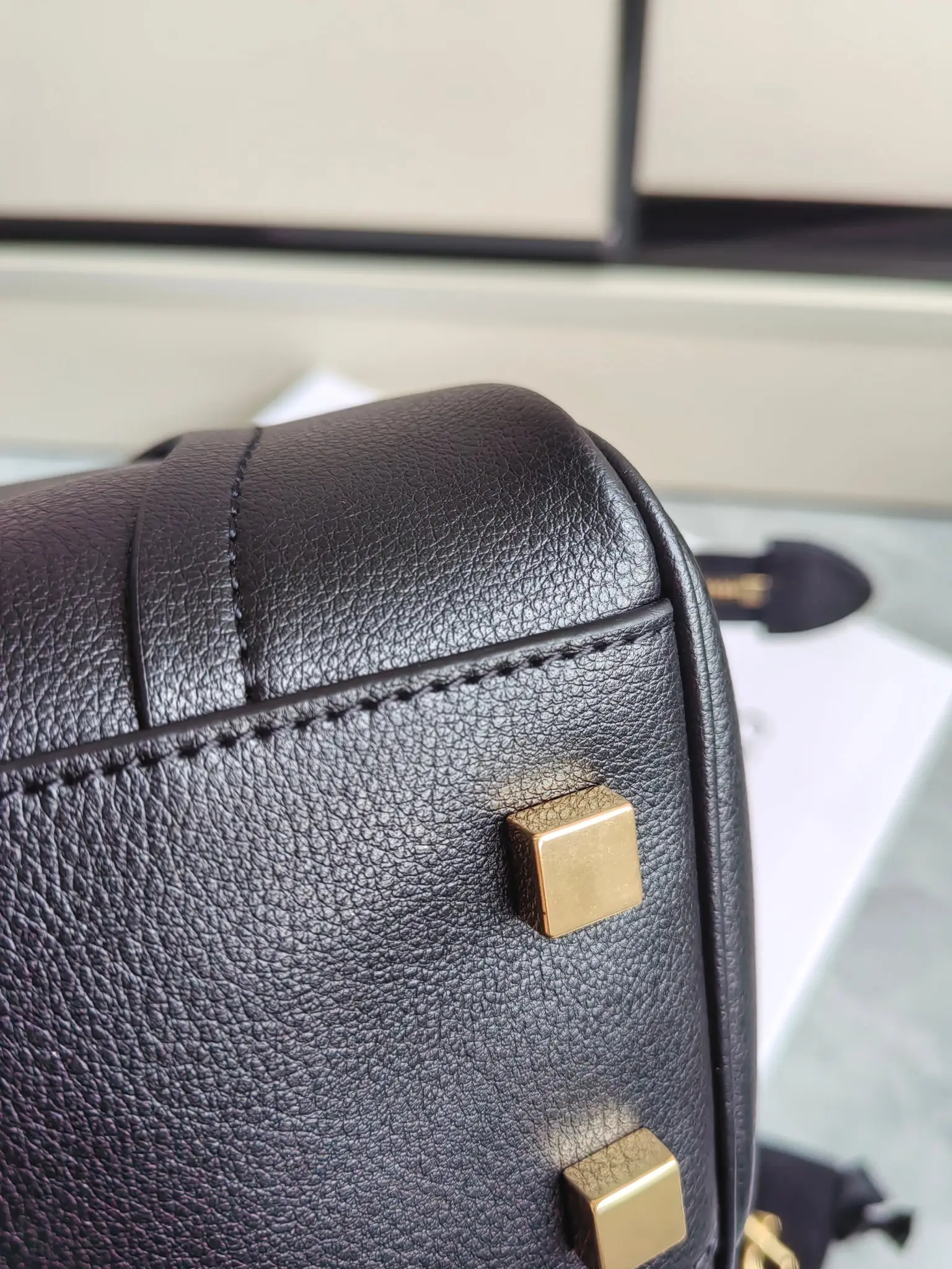 Celine Nano Luggage Handbag in Grained Leather D57018543 — view 5