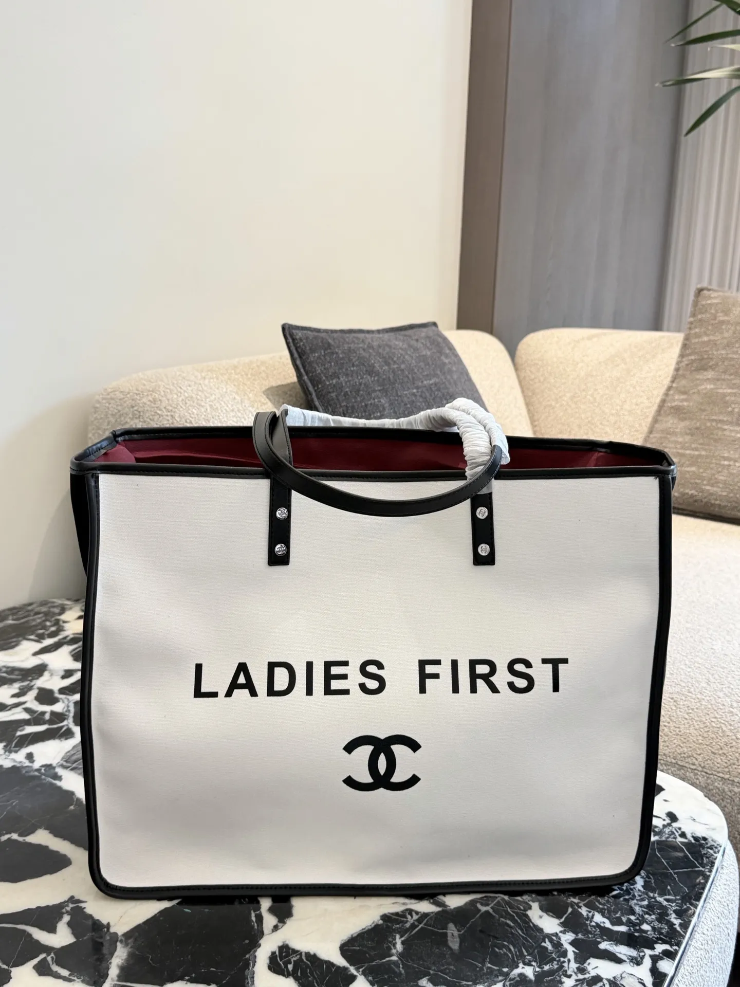 Ladies First Canvas Tote Bag D34018236