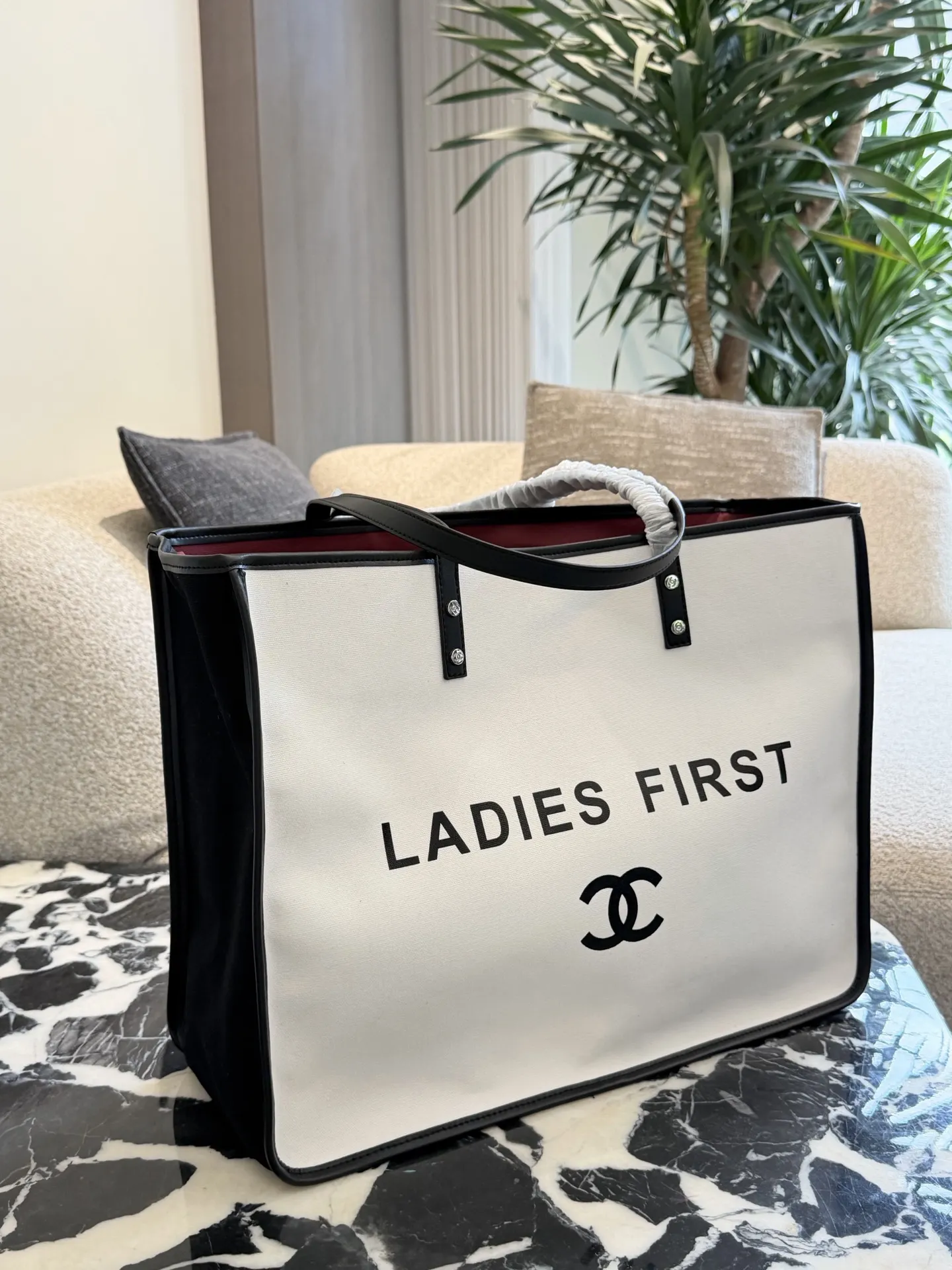 Ladies First Canvas Tote Bag D34018236 — view 2