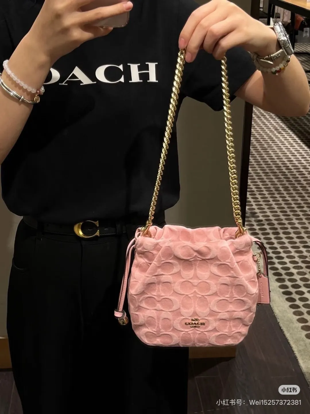Faye Mini Drawstring Bucket Bag D27518119 — view 3