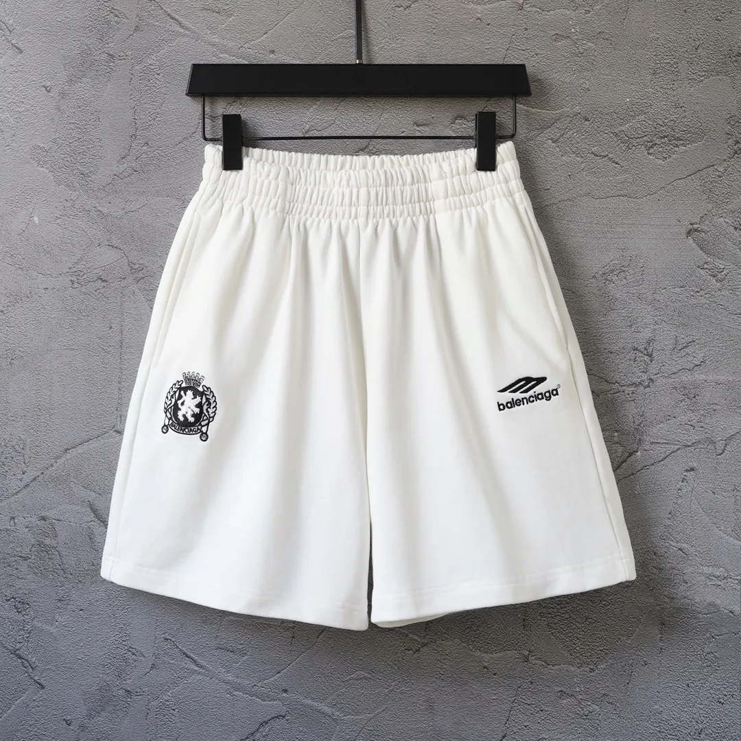 Embroidered Cotton-Jersey Knit Shorts D16522581