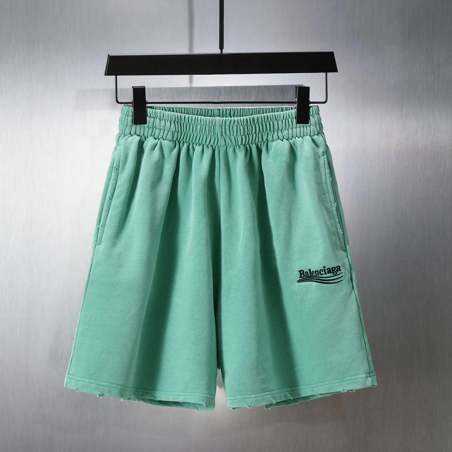 Logo-Embroidered Washed Cotton Sweat Shorts D18920118 — view 10