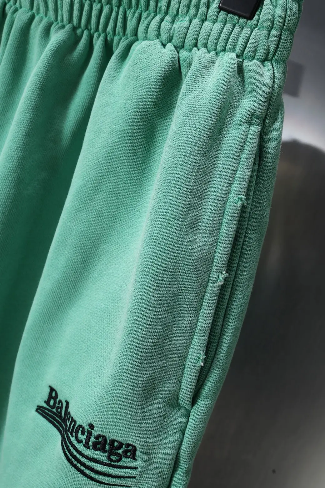 Logo-Embroidered Washed Cotton Sweat Shorts D18920118 — view 12