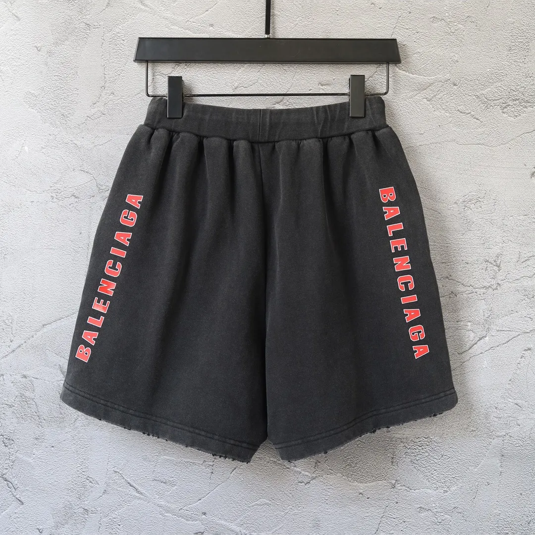 Washed Graphic Print Sweat Shorts D21522599 — view 2