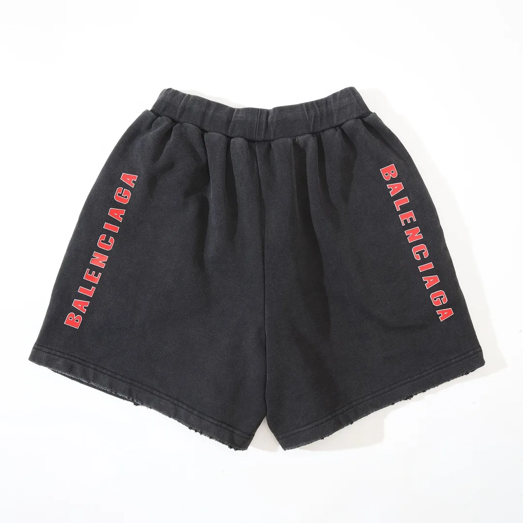 Washed Graphic Print Sweat Shorts D21522599 — view 11