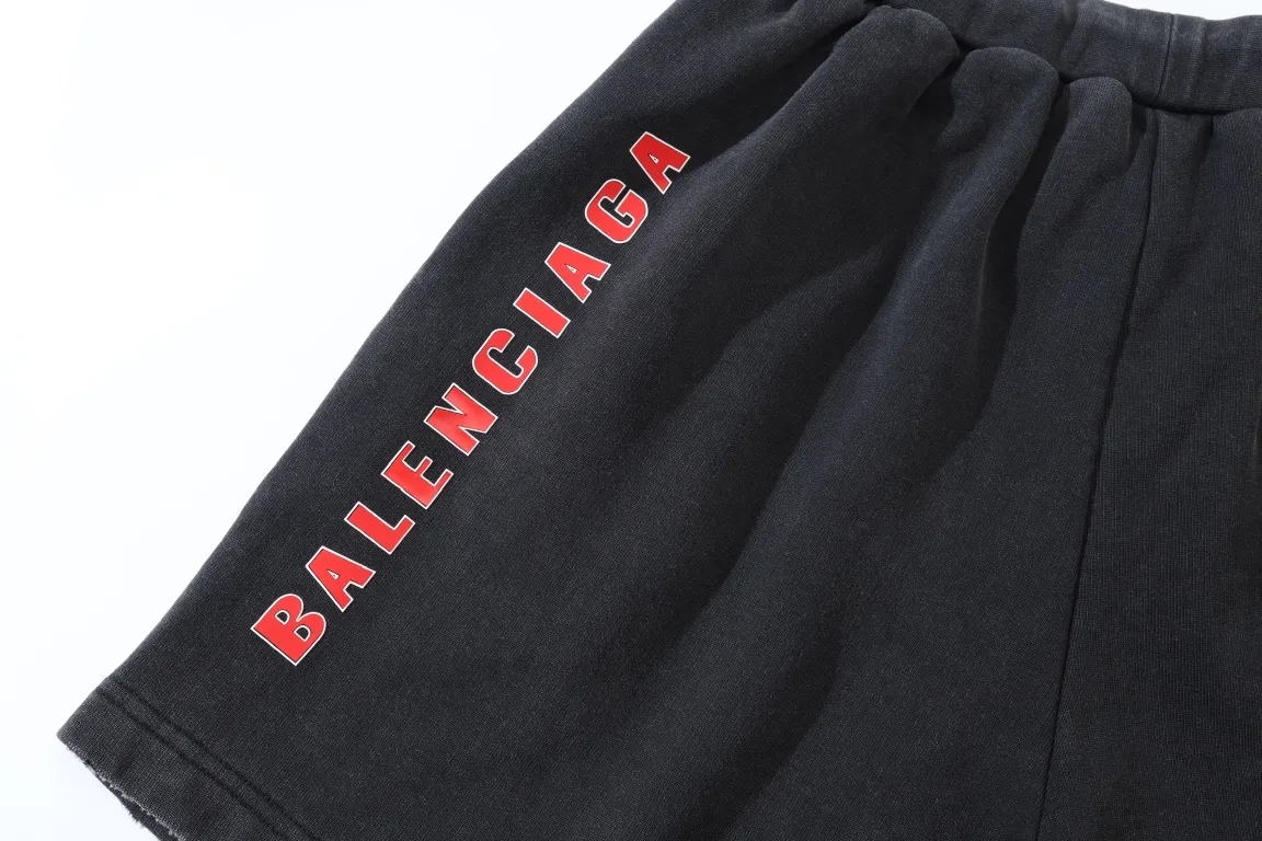 Washed Graphic Print Sweat Shorts D21522599 — view 12