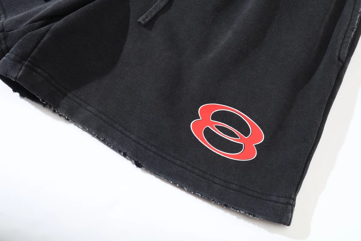 Washed Graphic Print Sweat Shorts D21522599 — view 14