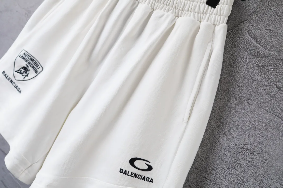 Logo Embroidered Cotton Jersey Shorts D19922598 — view 5