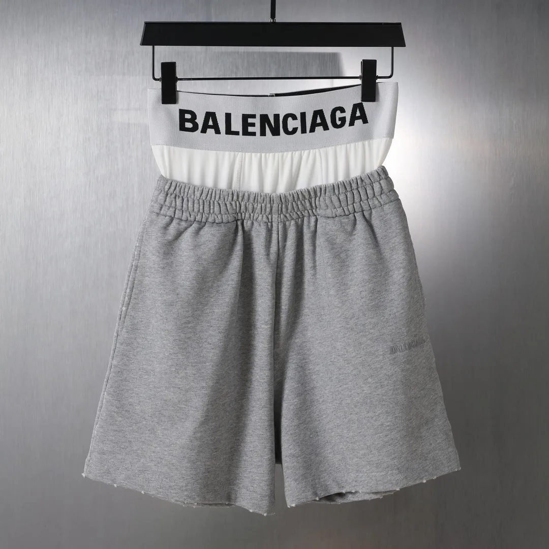 Trompe L'oeil Layered Logo Sweat Shorts D20522579