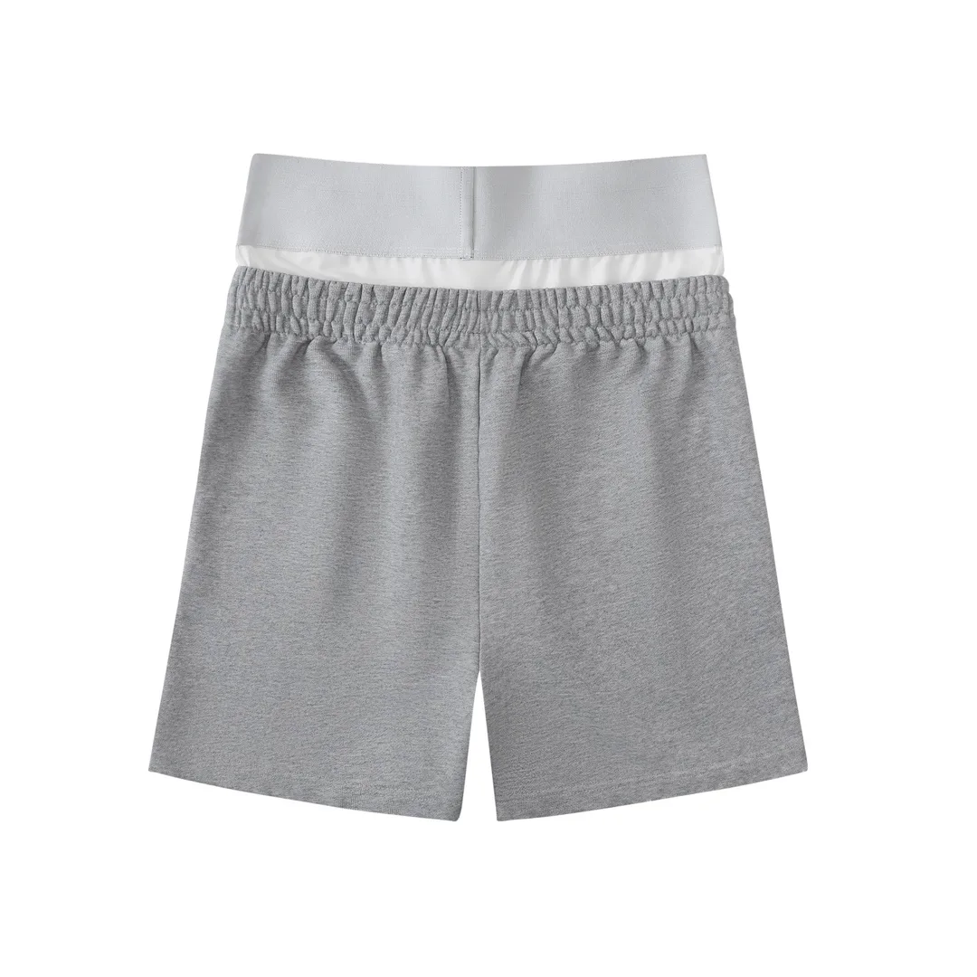Trompe L'oeil Layered Logo Sweat Shorts D20522579 — view 11