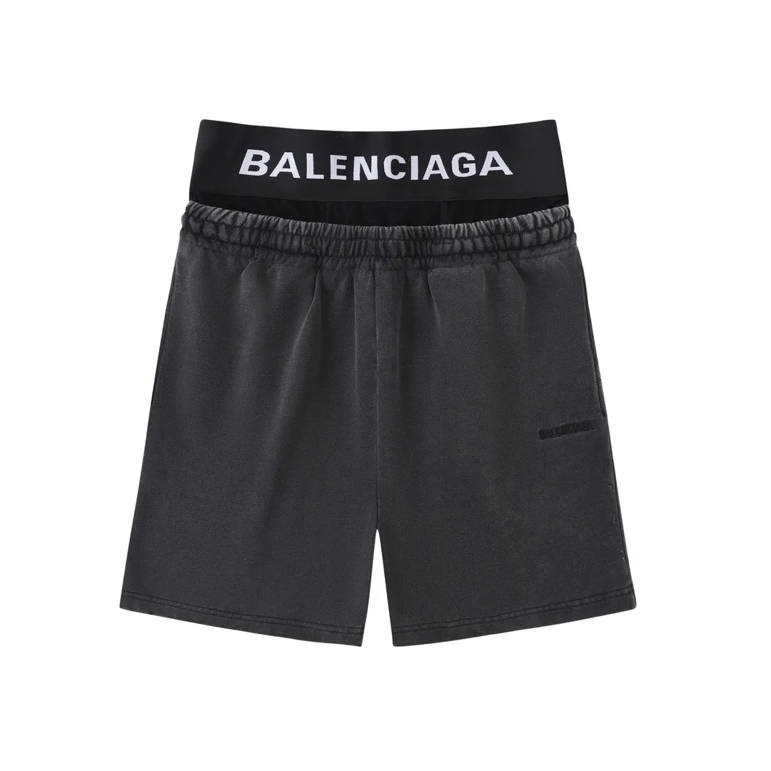 Trompe L'oeil Layered Logo Sweat Shorts D20522579 — view 28