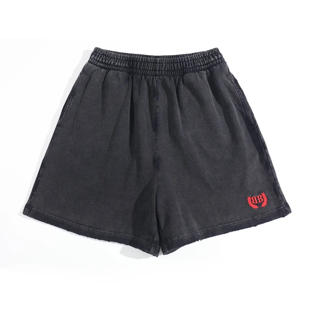 Embroidered Washed Cotton Jersey Shorts D19922550 — view 10